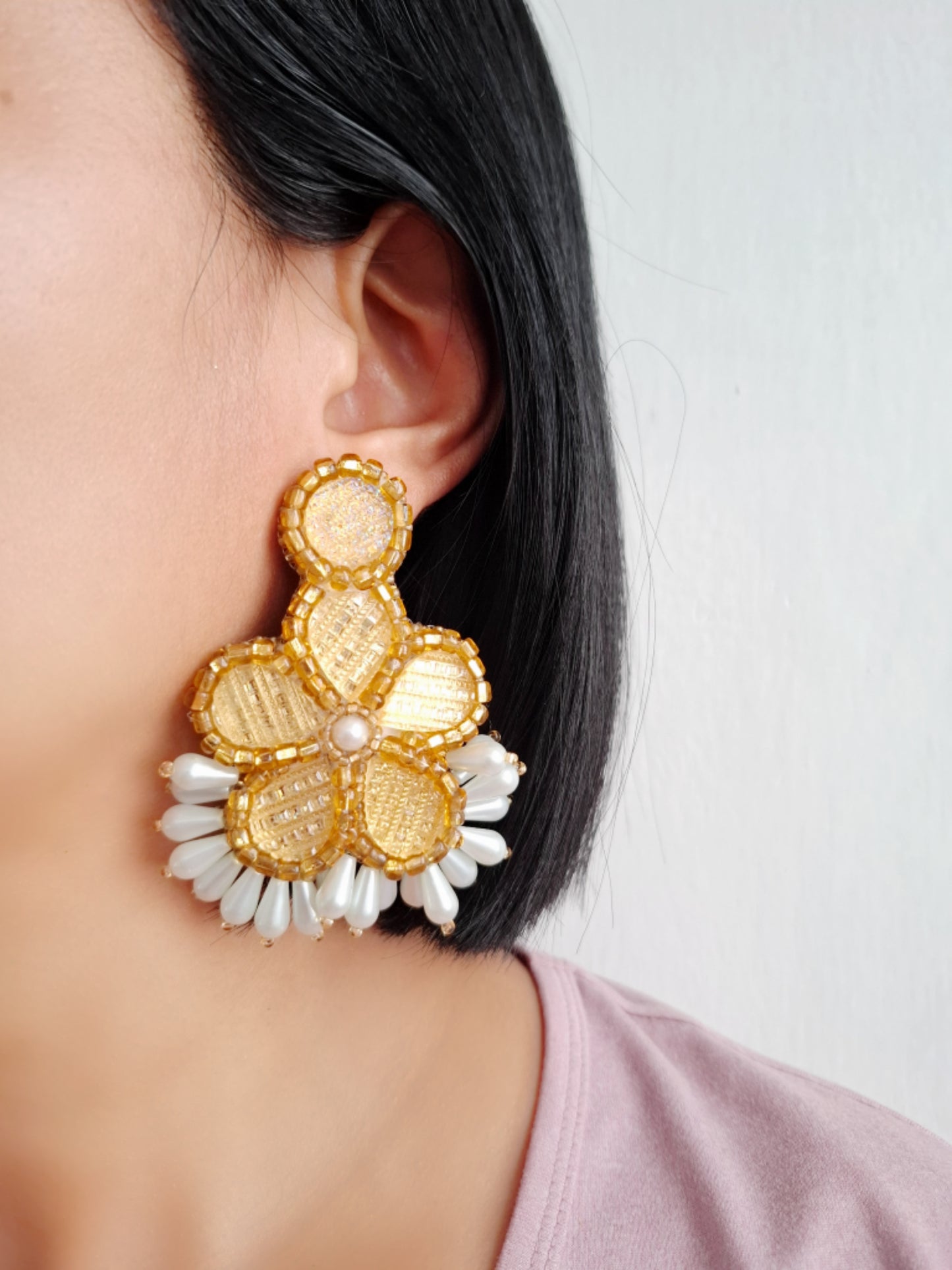 Pendientes de flores Bettina