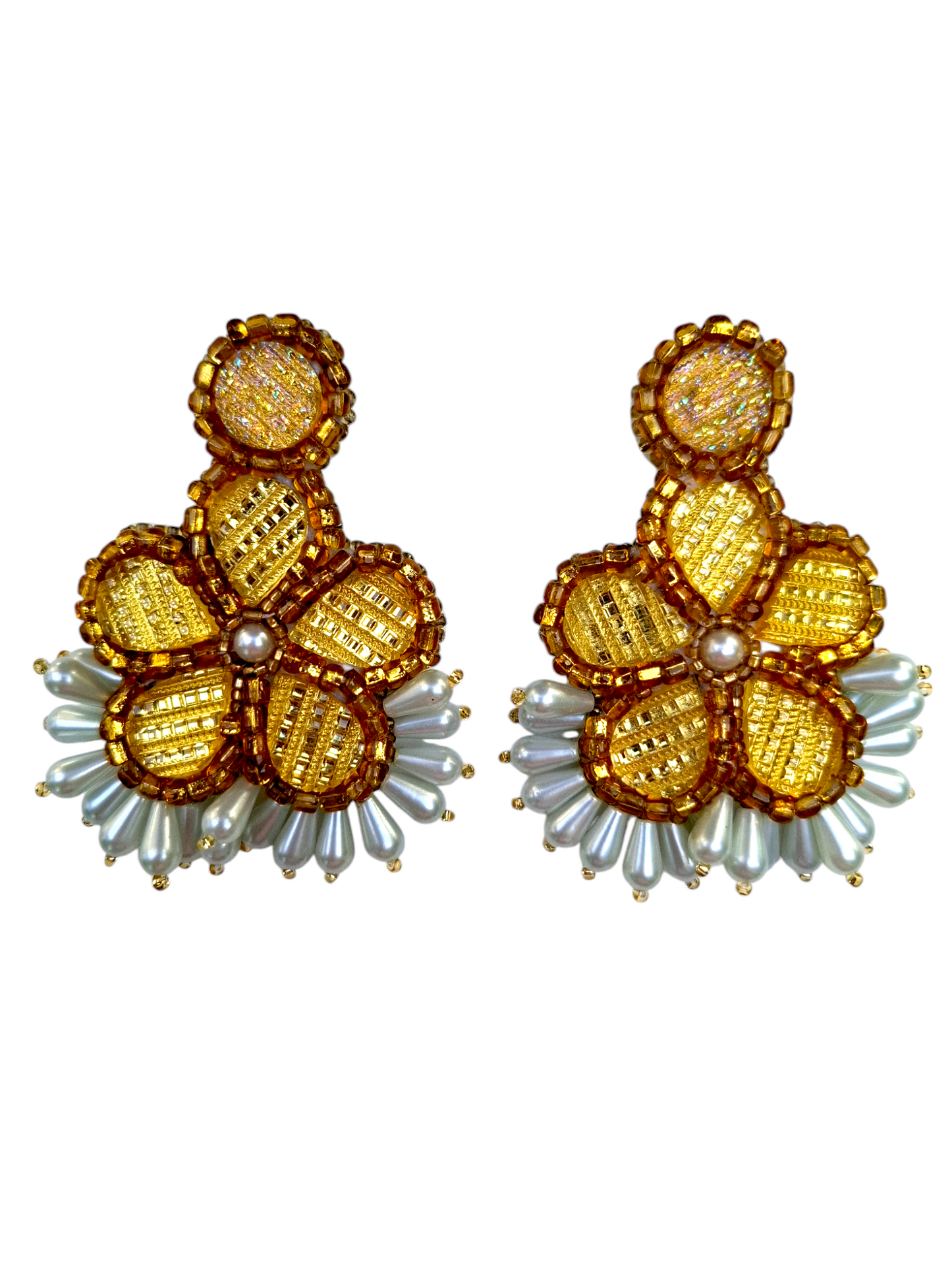 Pendientes de flores Bettina