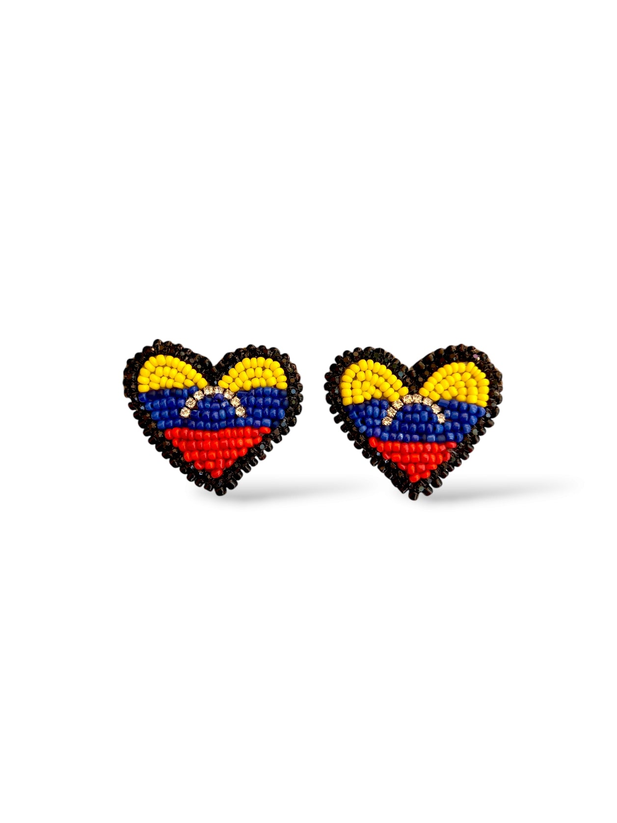 Pendientes de corazones de Venezuela