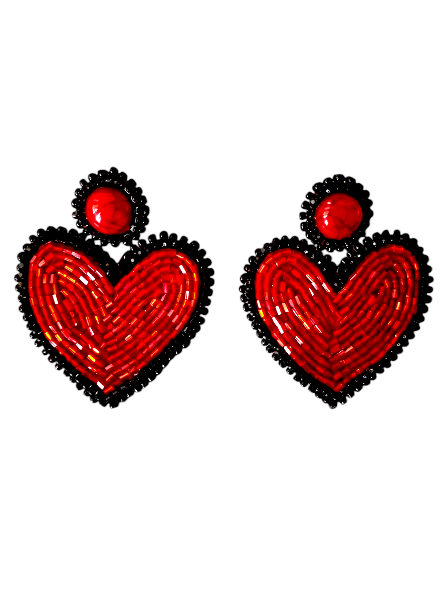 Pendientes de corazones de amor infinito