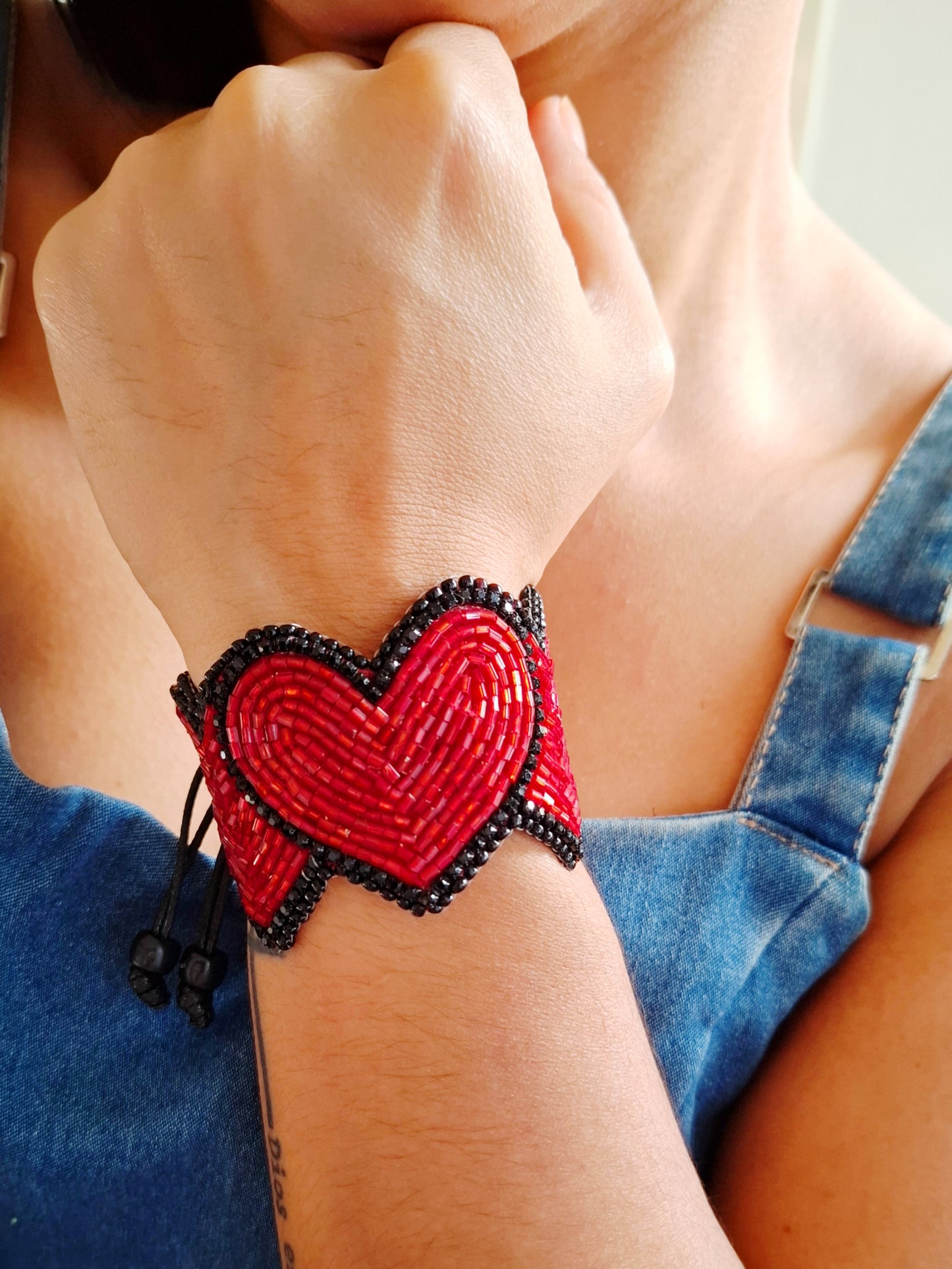 Pulsera de corazones preciosos
