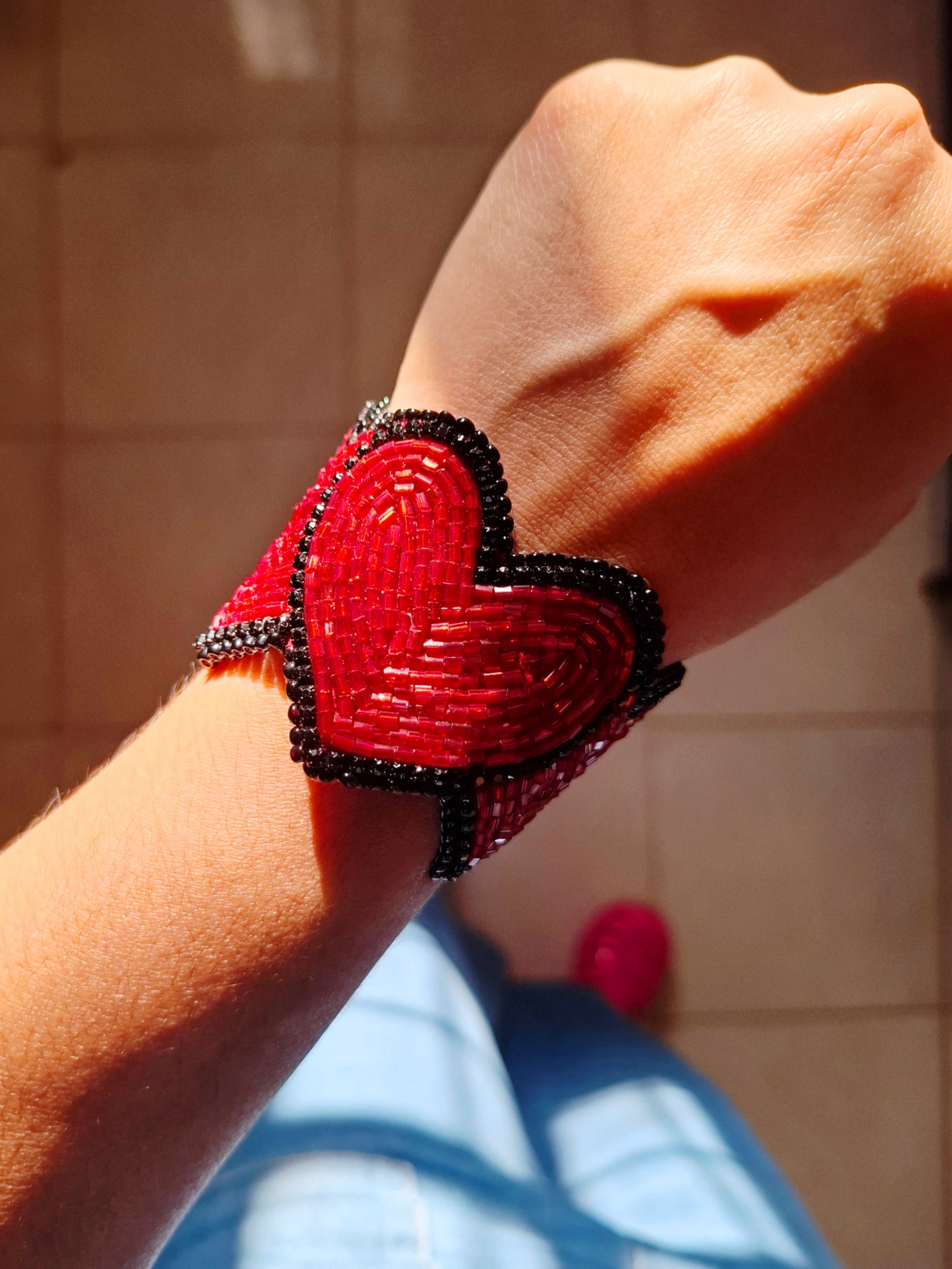 Pulsera de corazones preciosos