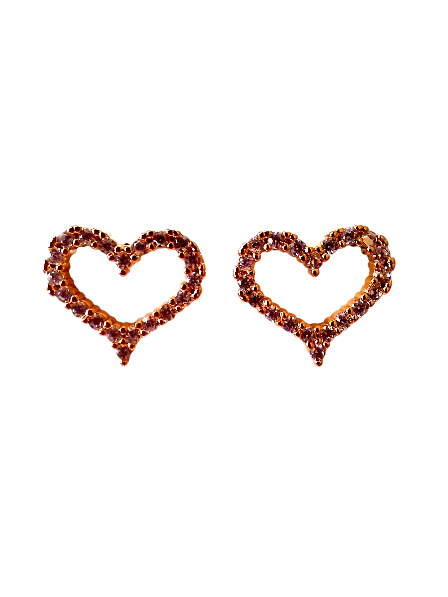 Pendientes de corazones de Isa
