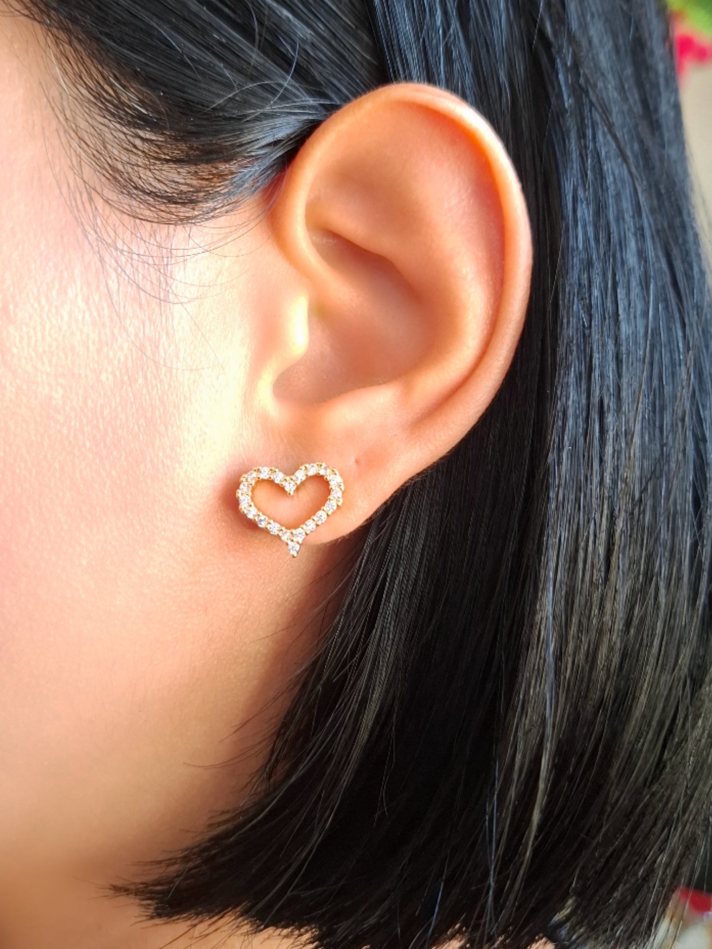 Pendientes de corazones de Isa