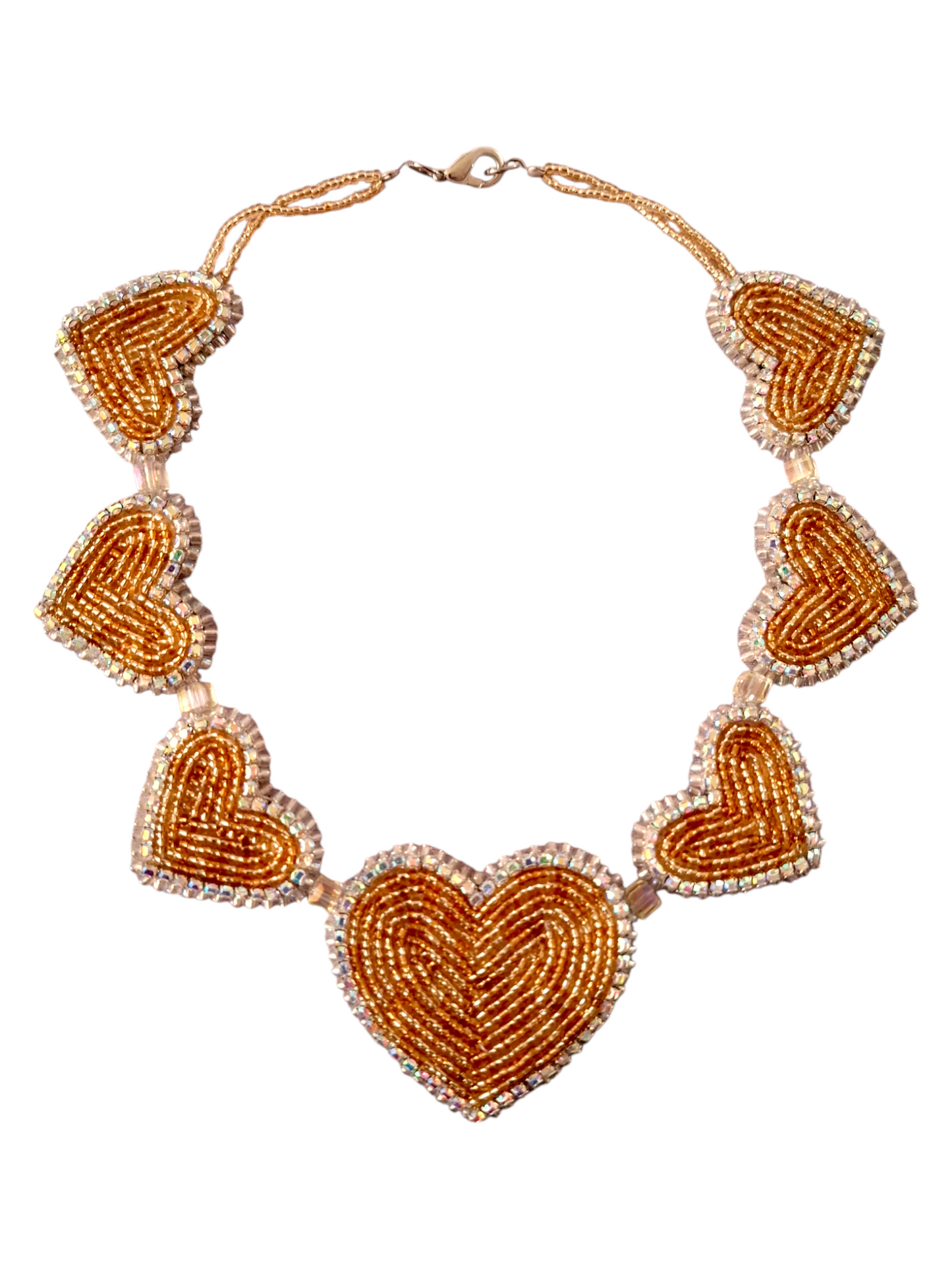 Collar de corazones de París