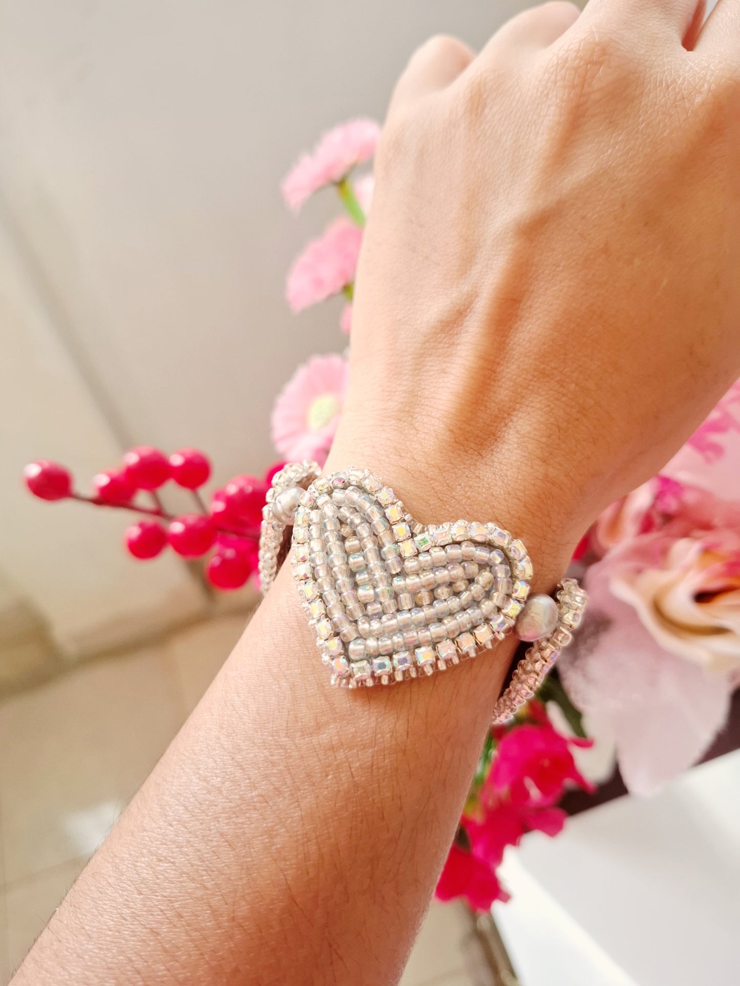 Pulsera de corazones de París