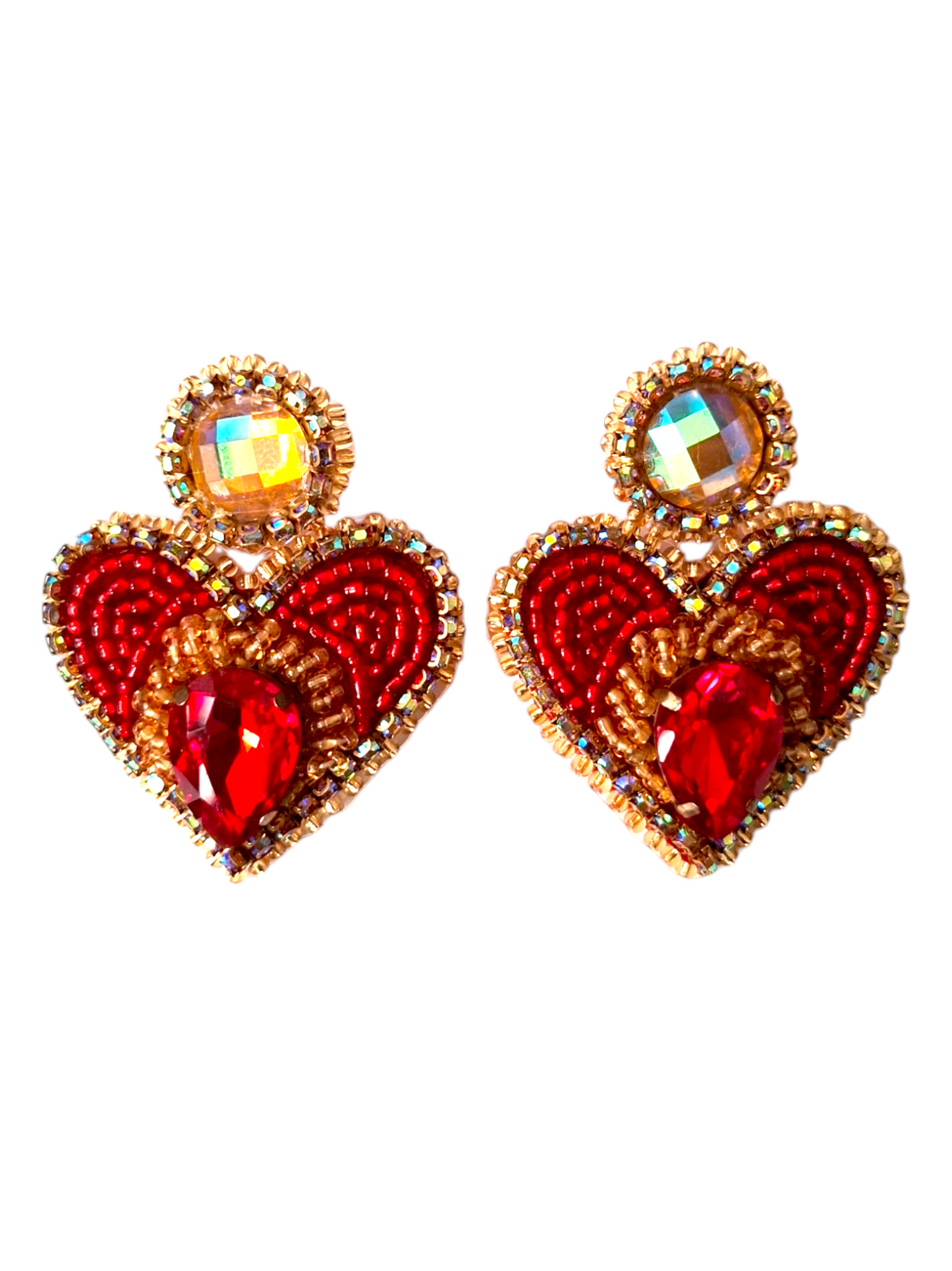 Pendientes de corazones de Priscilla