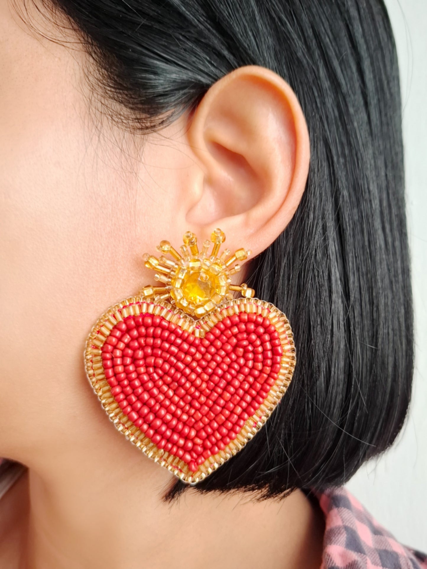 Pendientes de corazones de Venus
