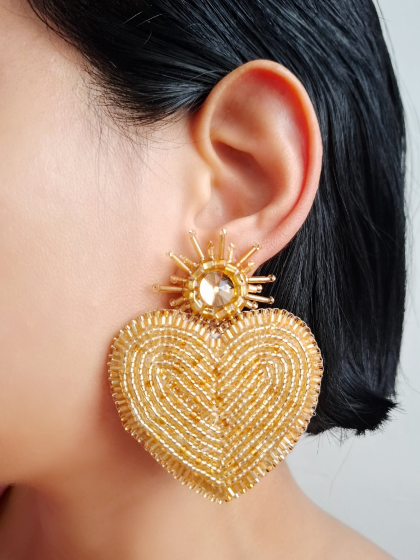 Pendientes de corazones de Venus