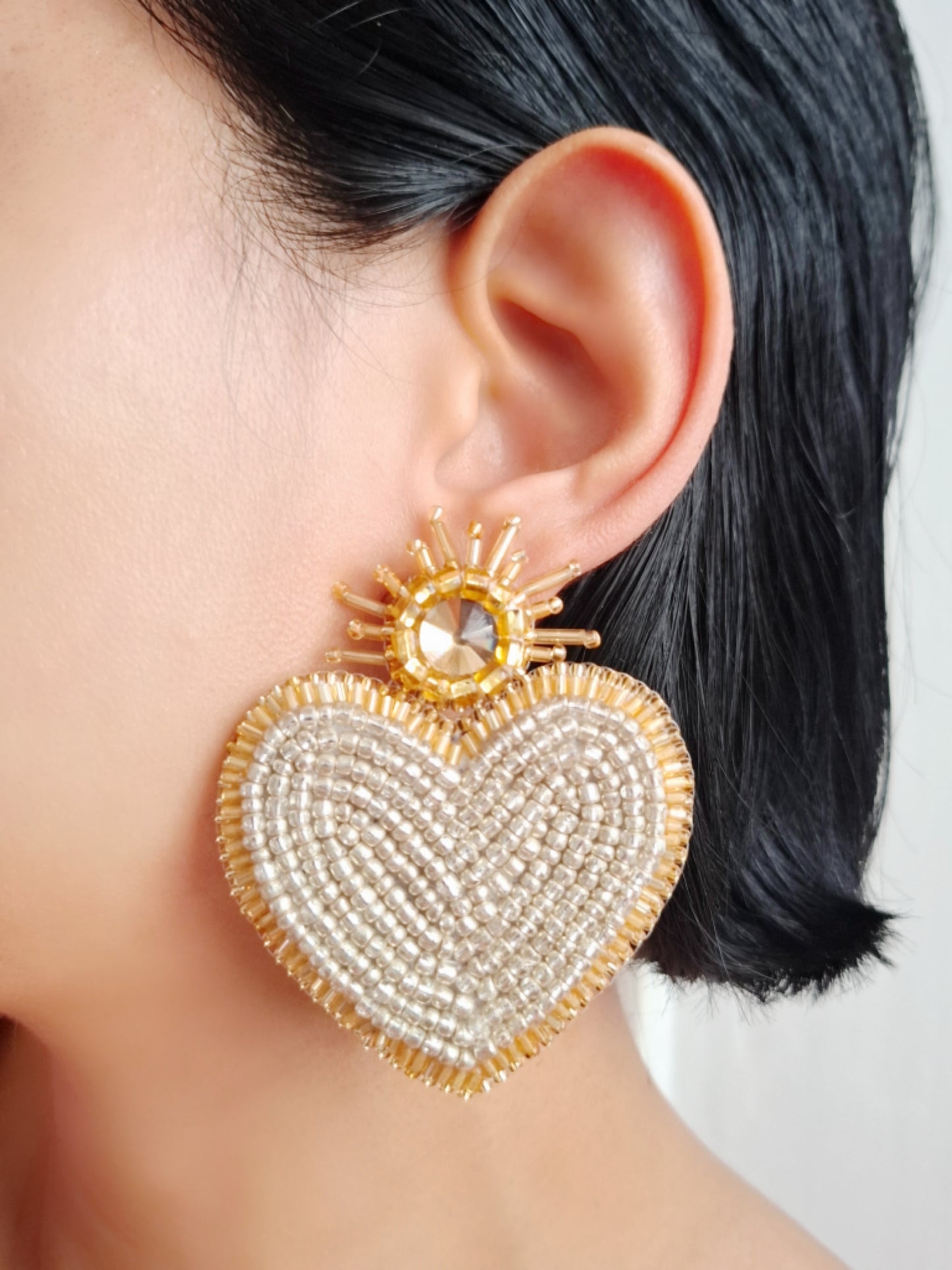 Pendientes de corazones de Venus