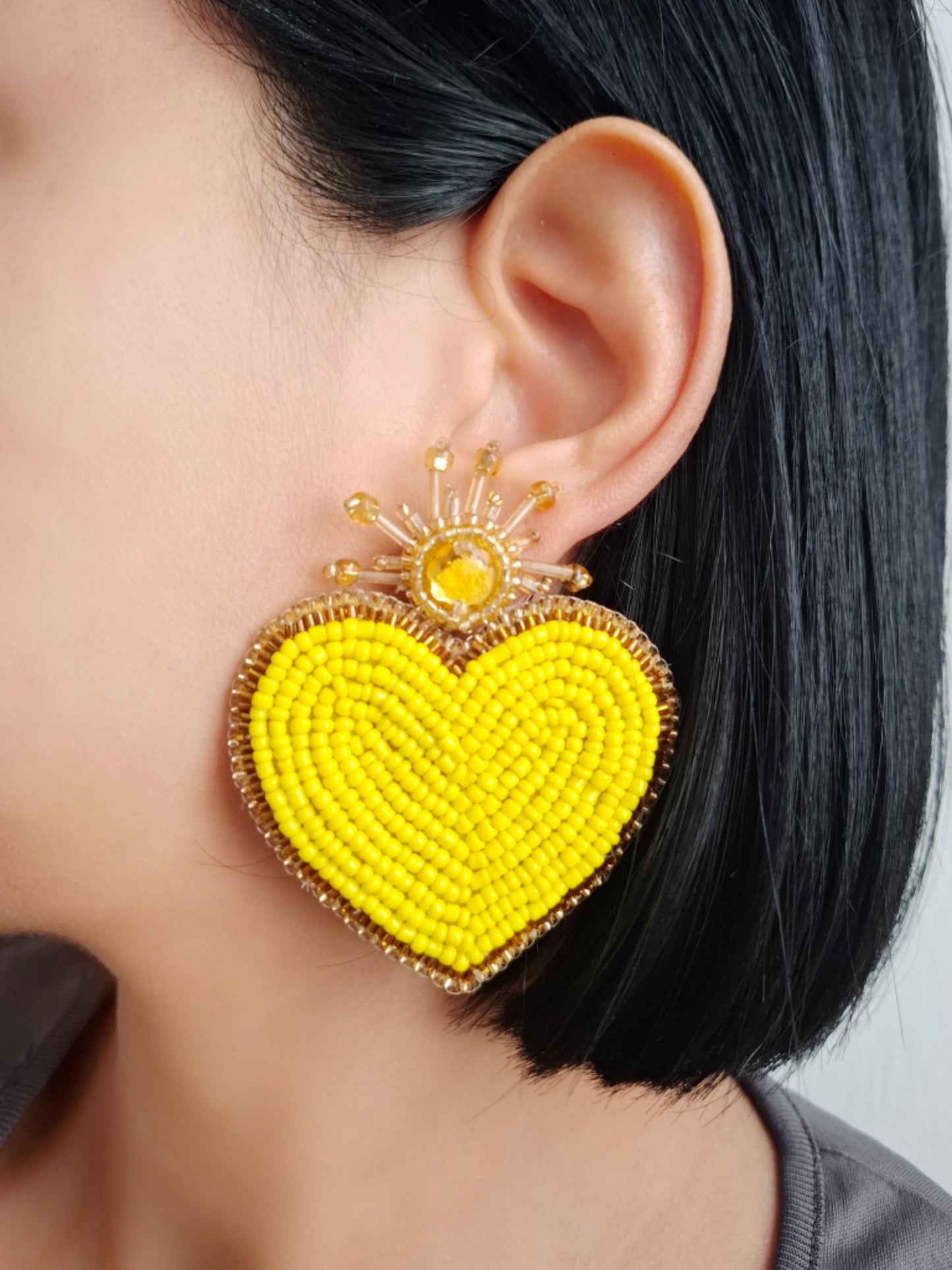 Pendientes de corazones de Venus