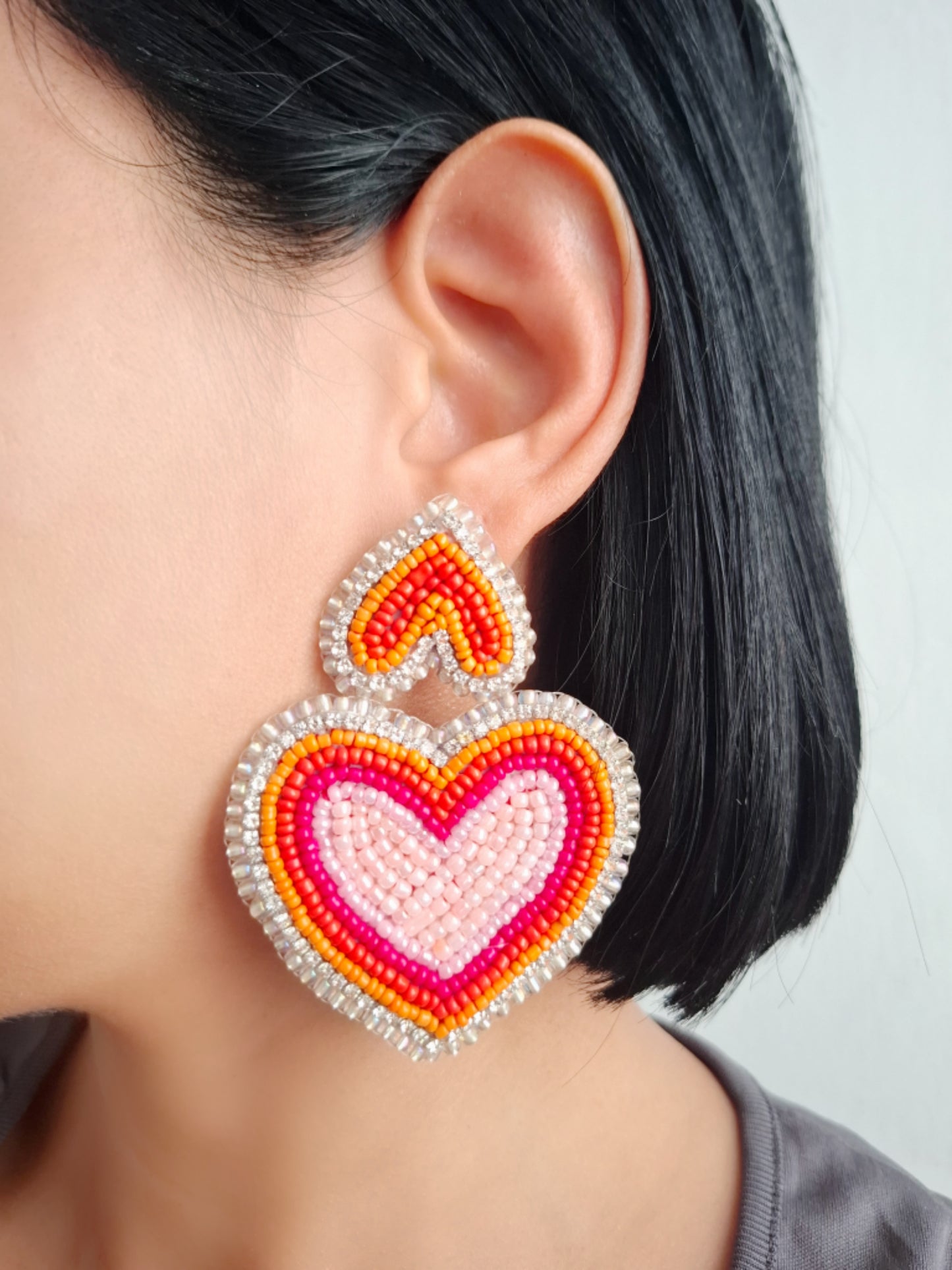 Pendientes Corazones de Acuarela