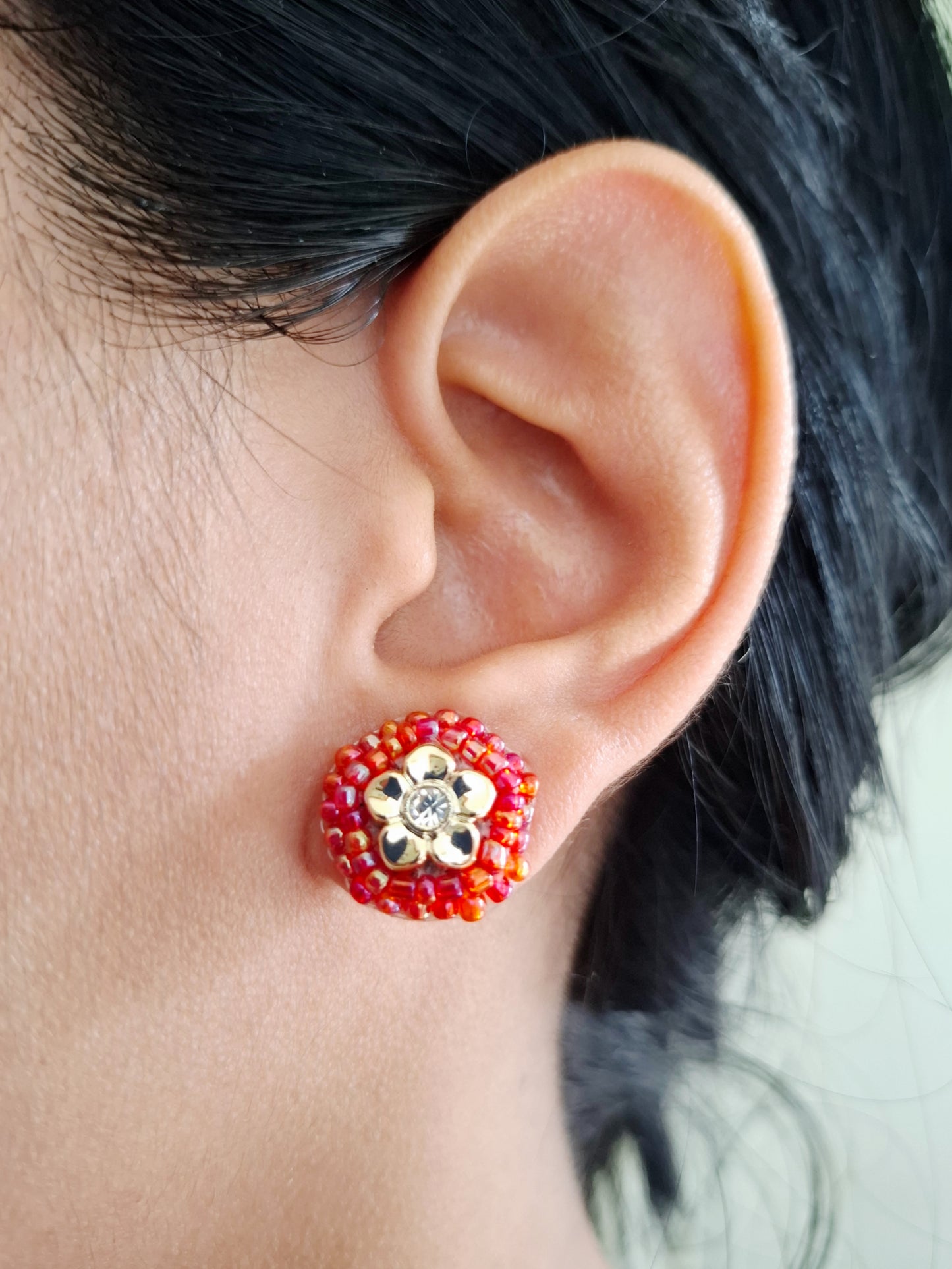 Pendientes de flores de Afra