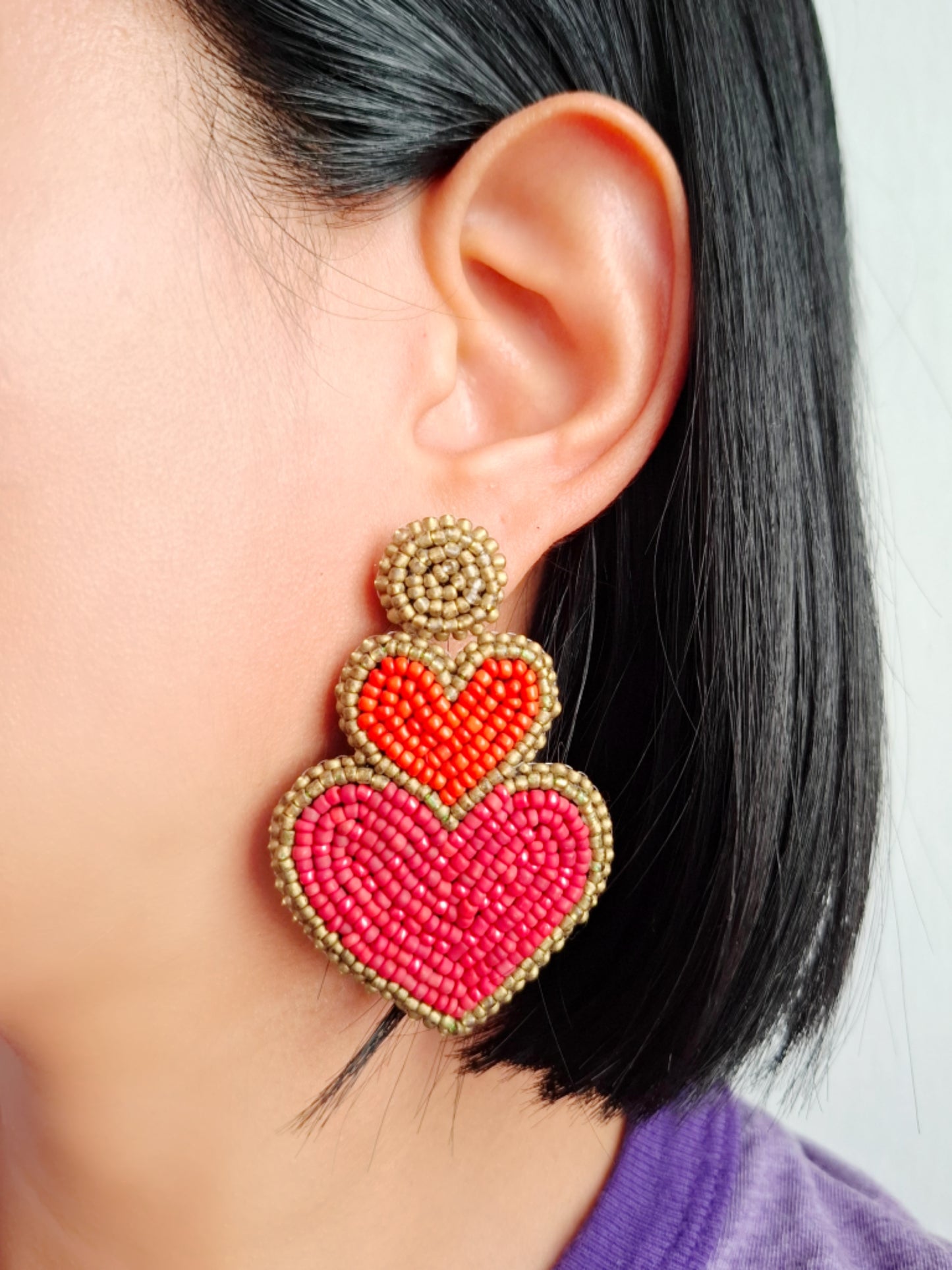 Amanda Hearts Earrings