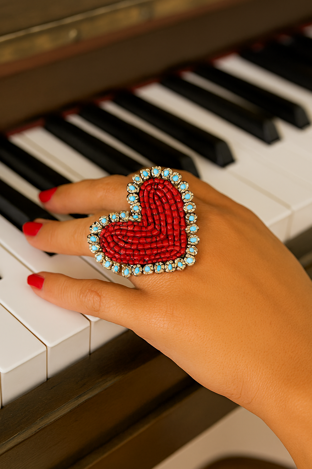 Anillo de corazón de París