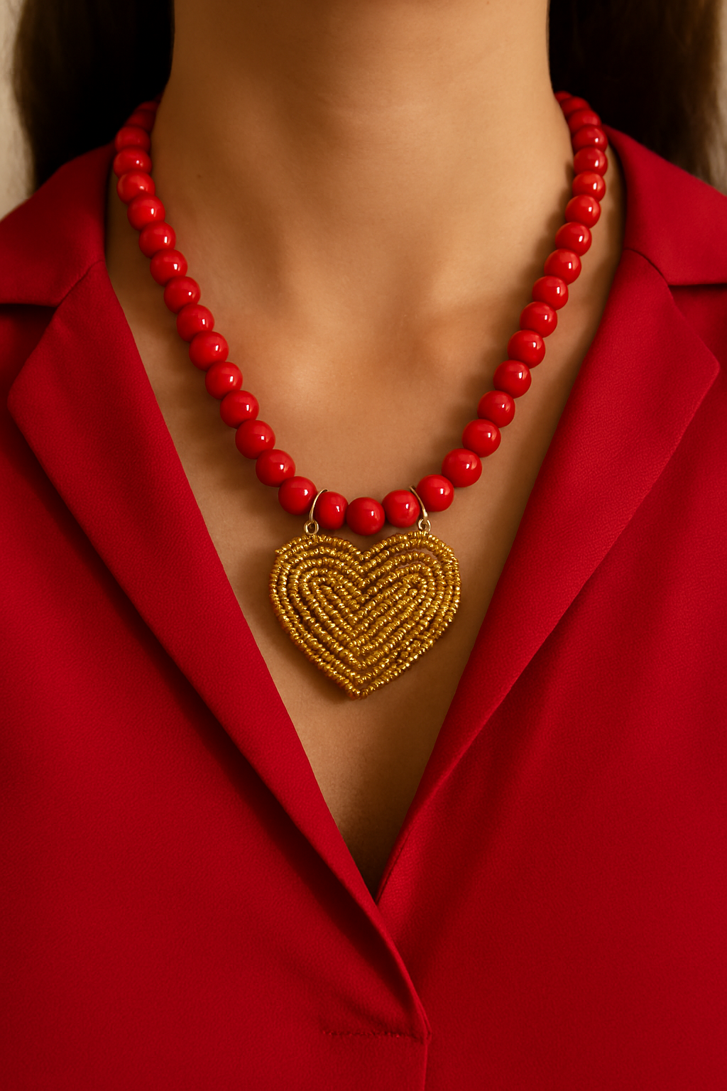 Collar con colgante de corazón de Lola