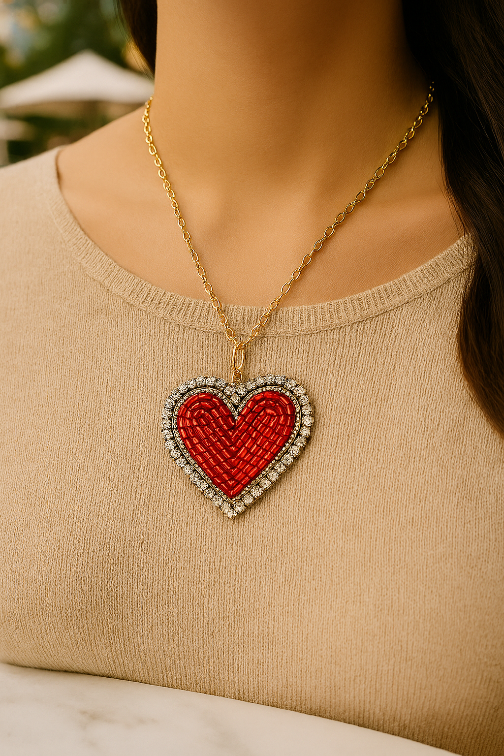 Colgante de corazón Amore