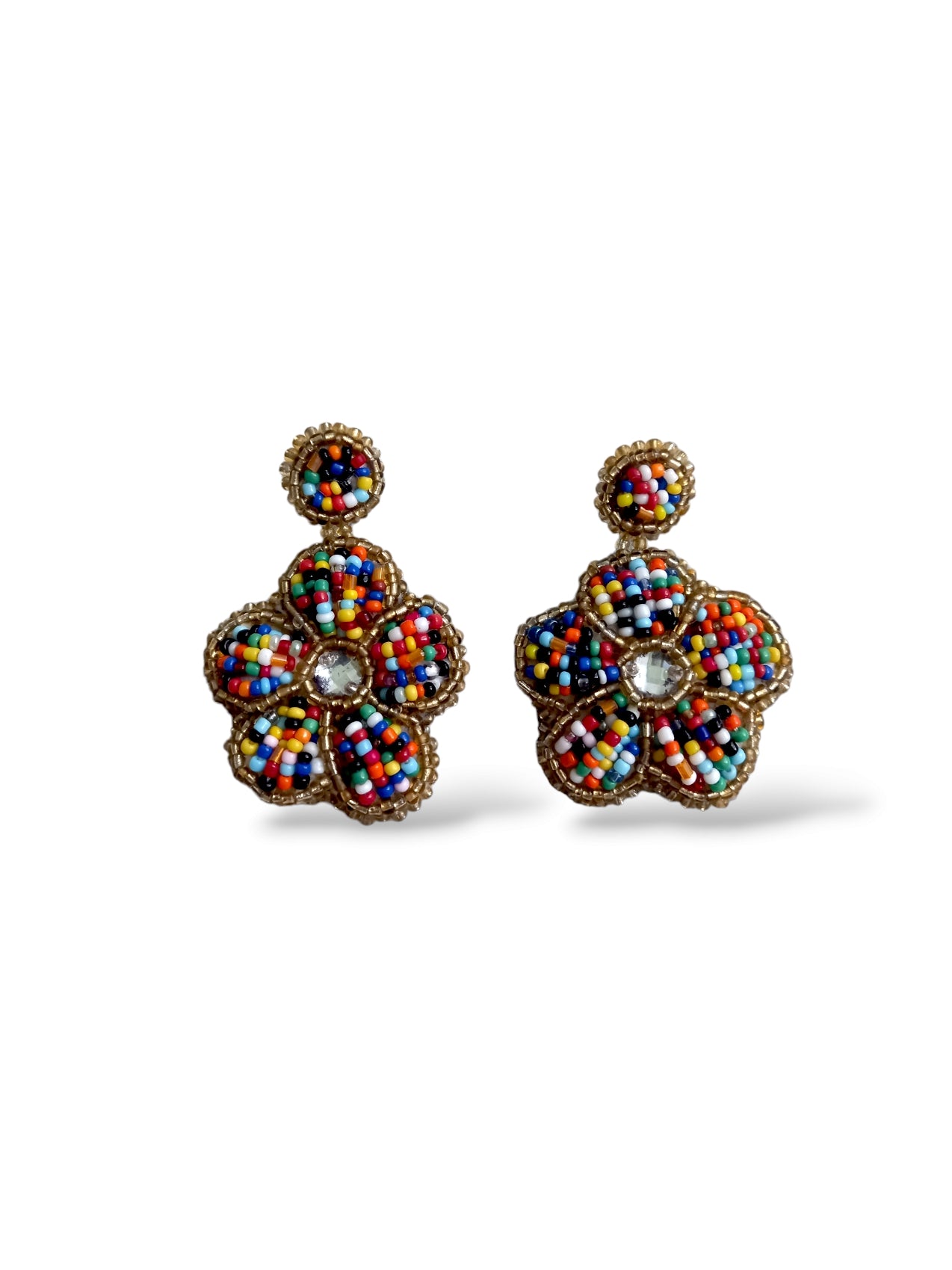 Pendientes de flores de primavera