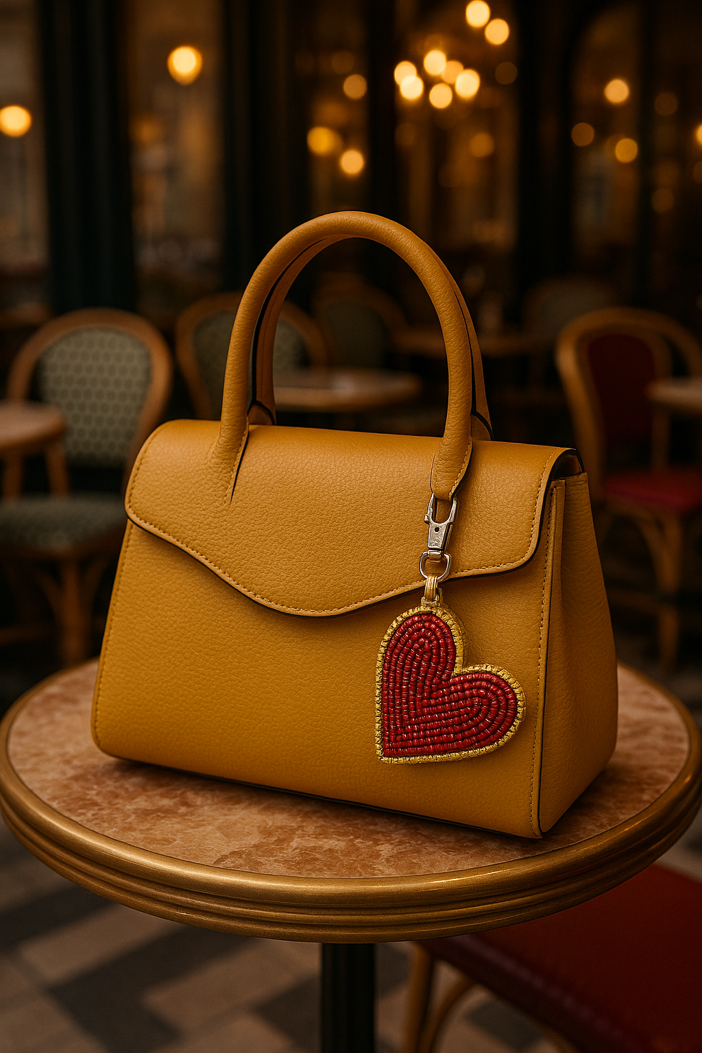 Amore Heart Bag Charm