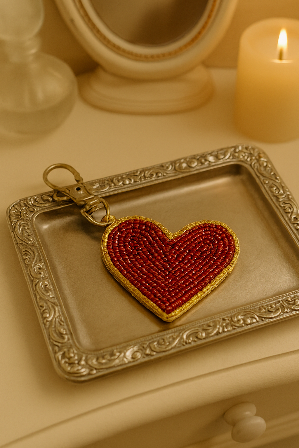 Amore Heart Bag Charm