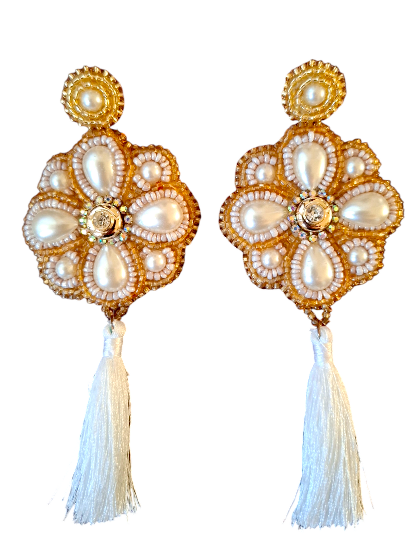 Pendientes de magnolia