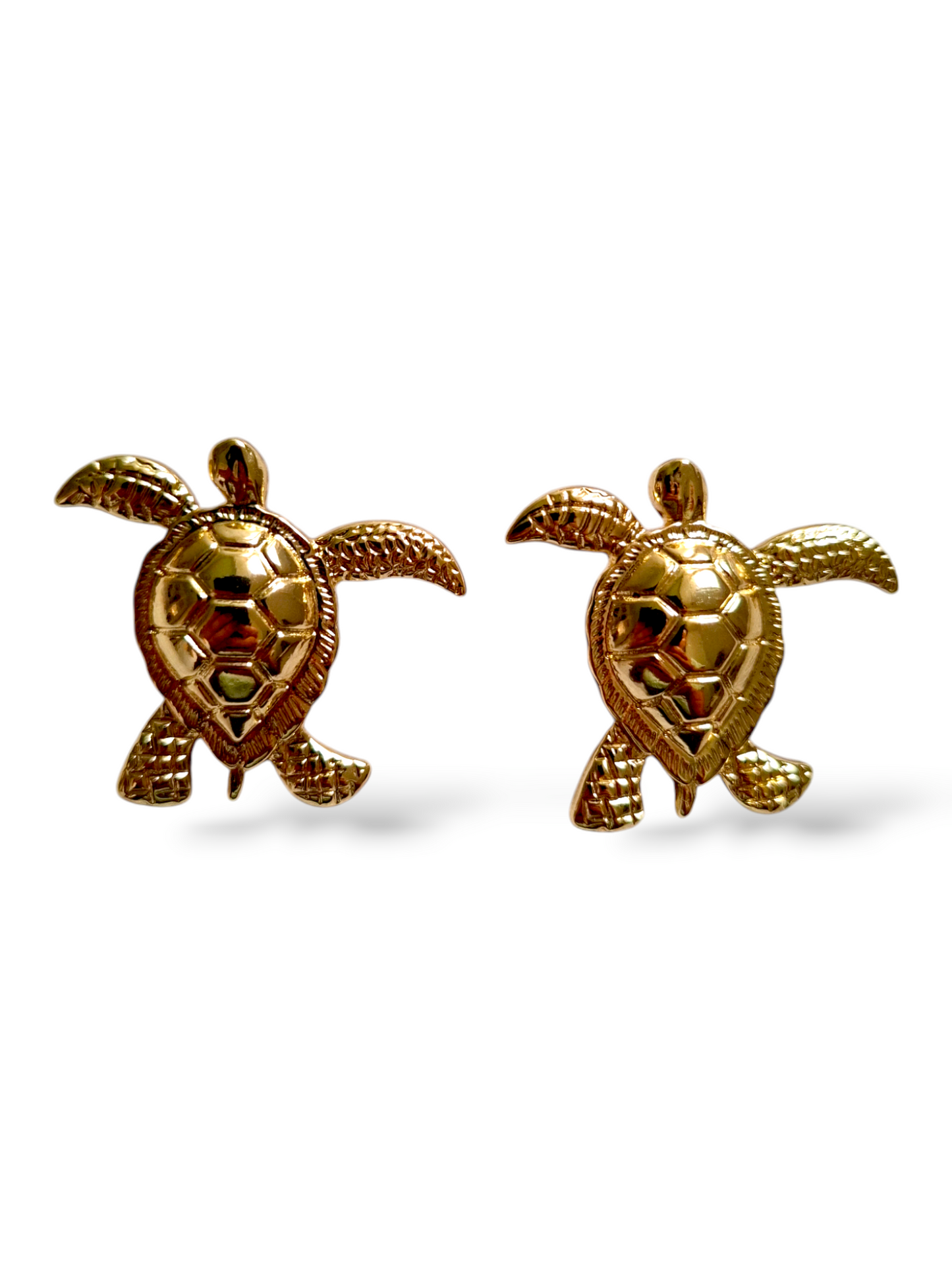 Pendientes de tortugas marinas de metal