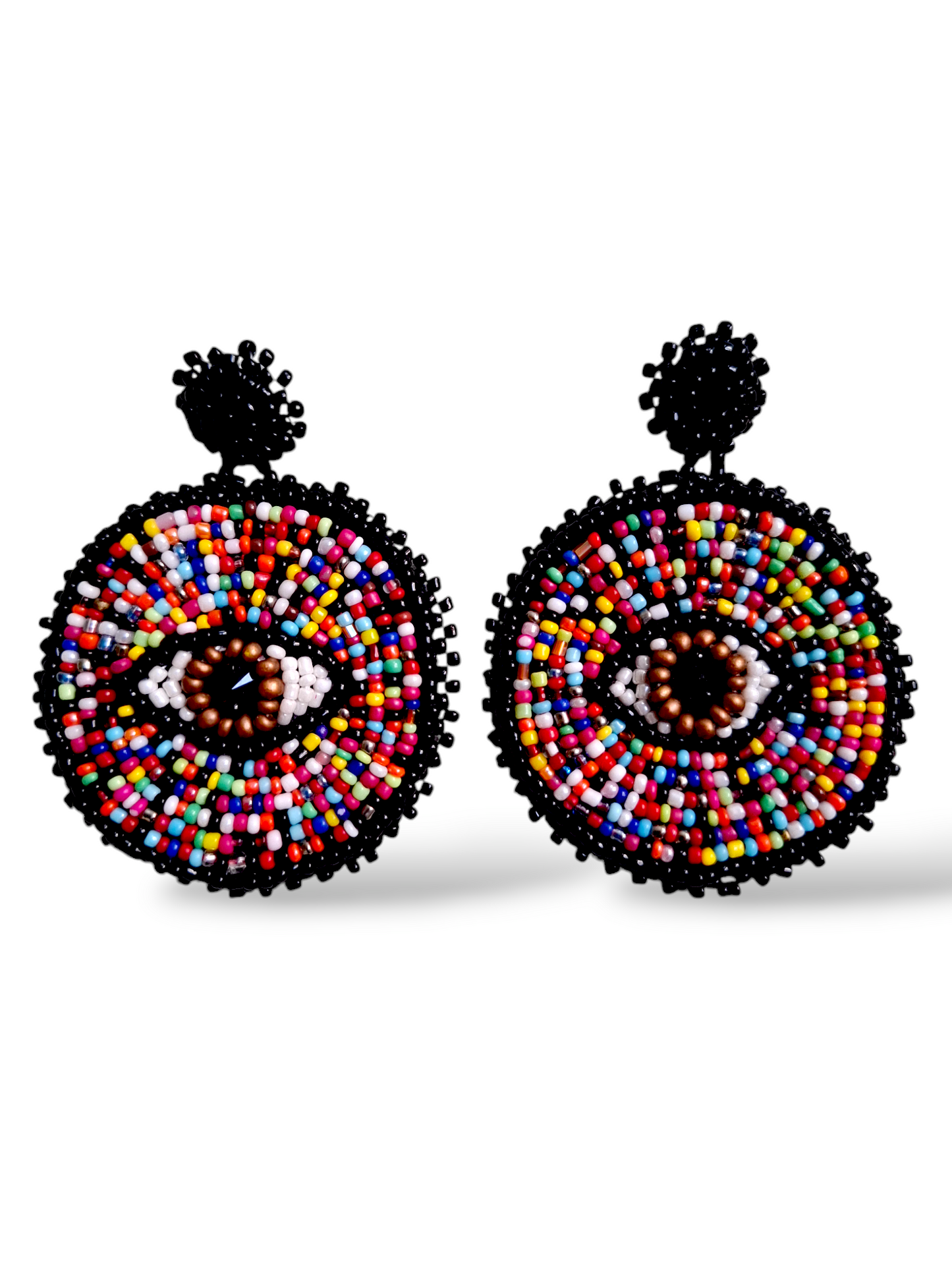 Pendientes de ojos con confeti