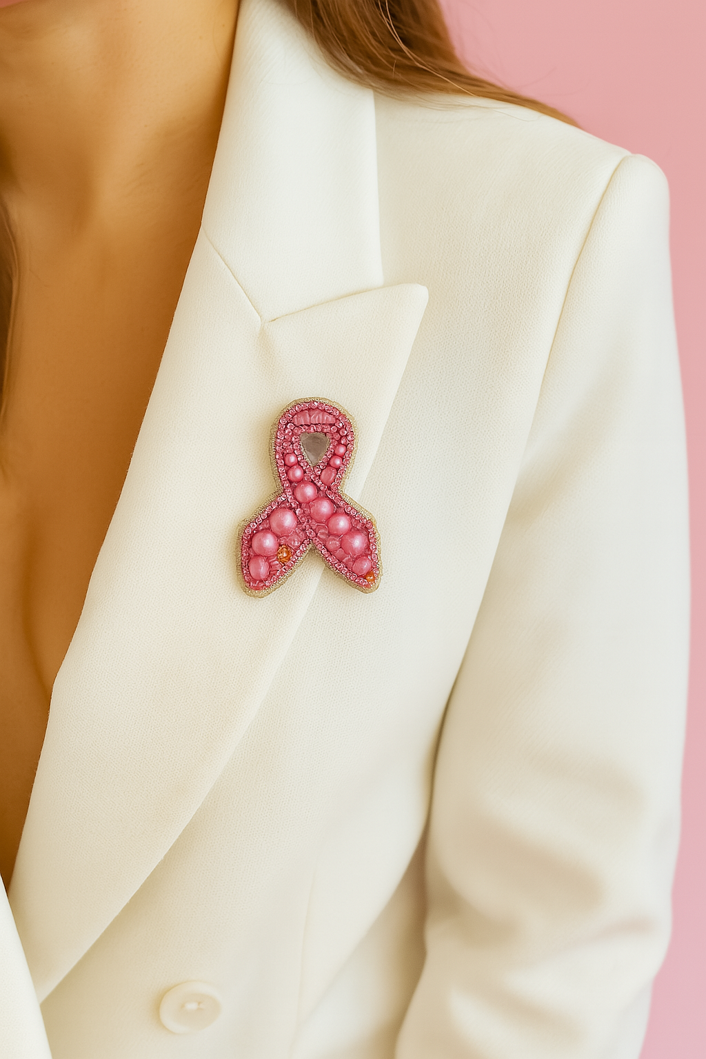 Broche del Lazo Rosa