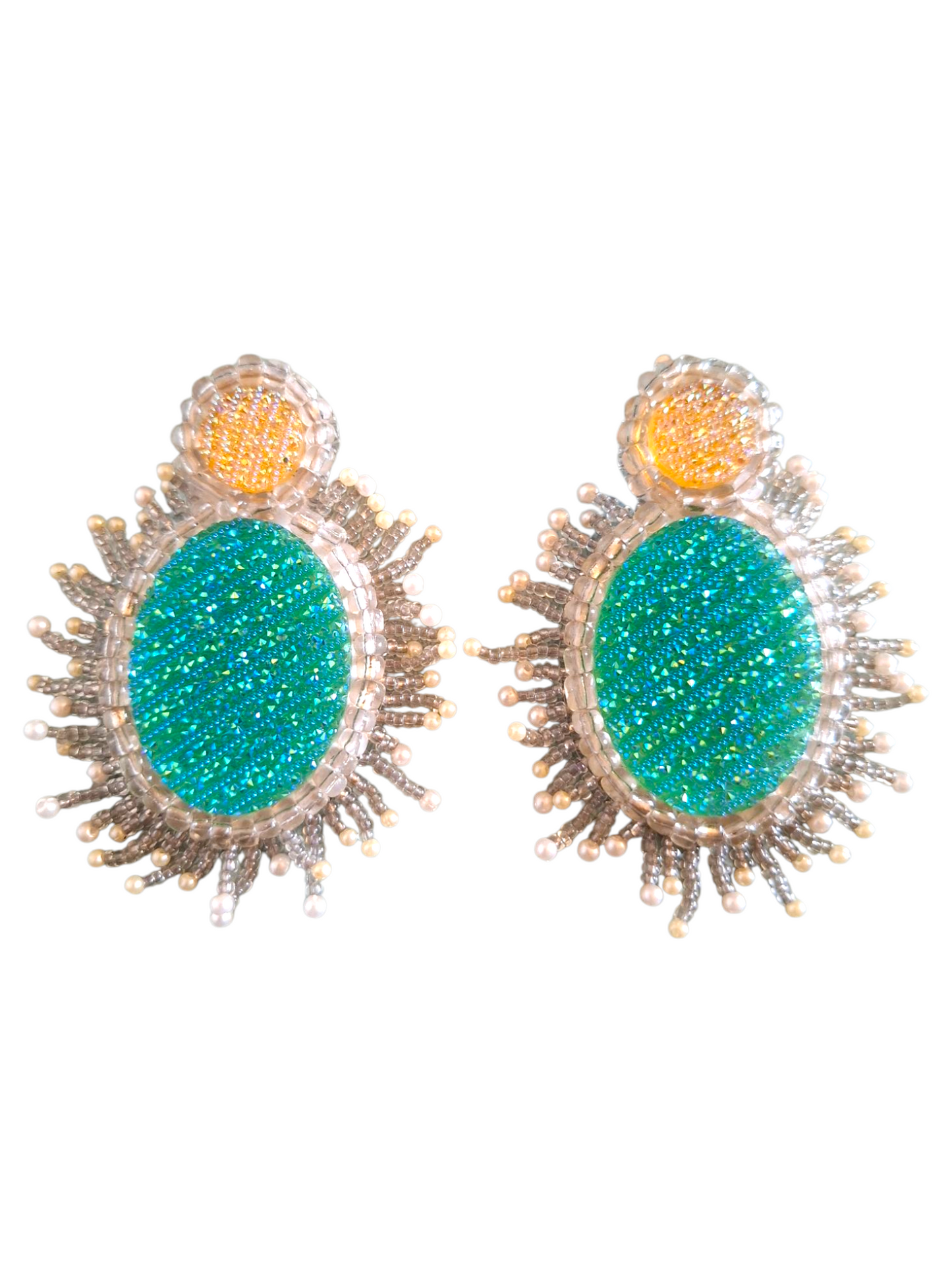 Pendientes Del Mar Azul