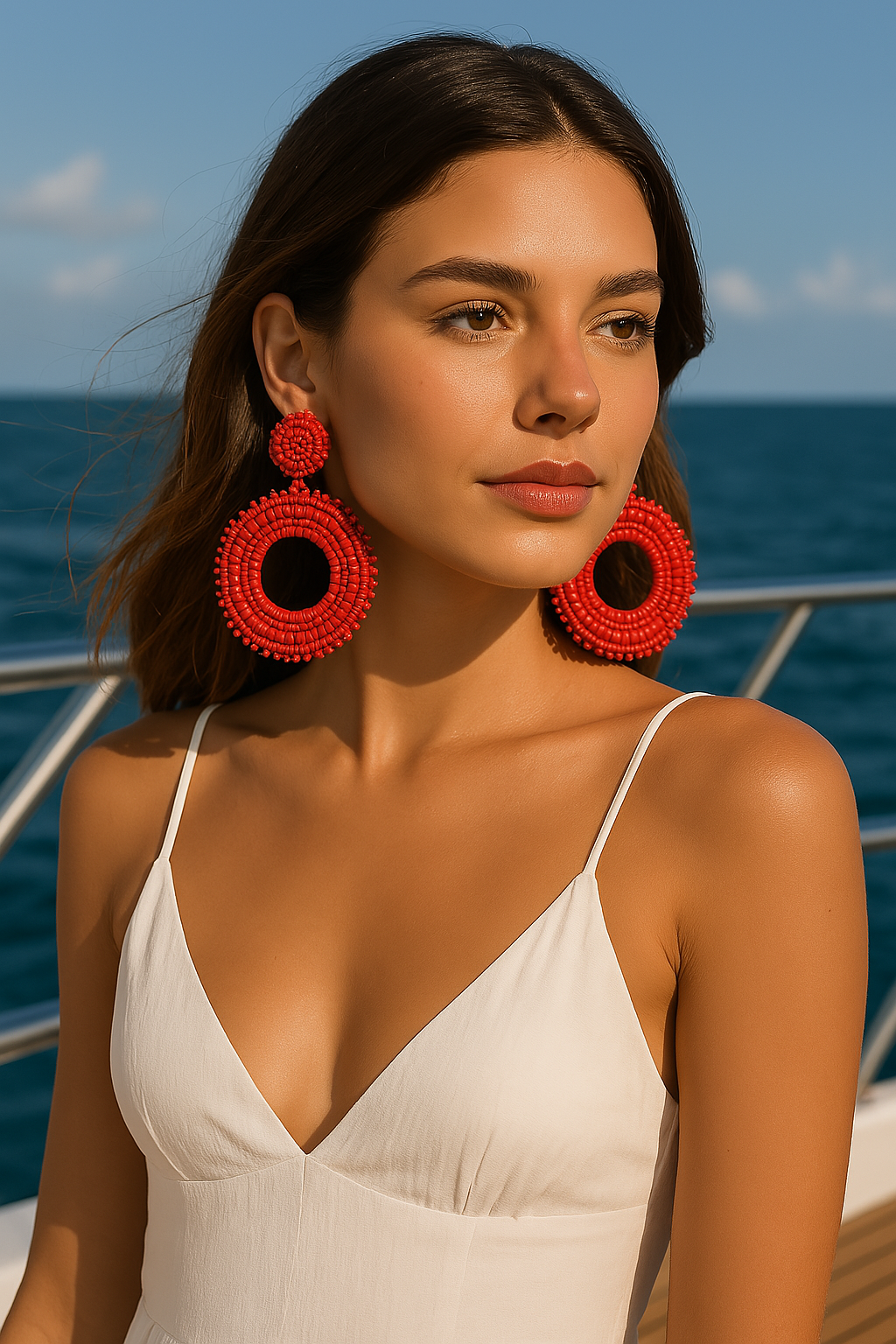 Aura Large Hoops Earrings