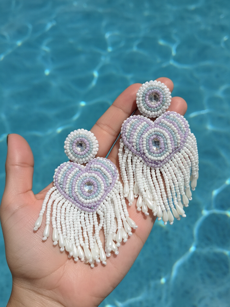 Pendientes Boa Corazones