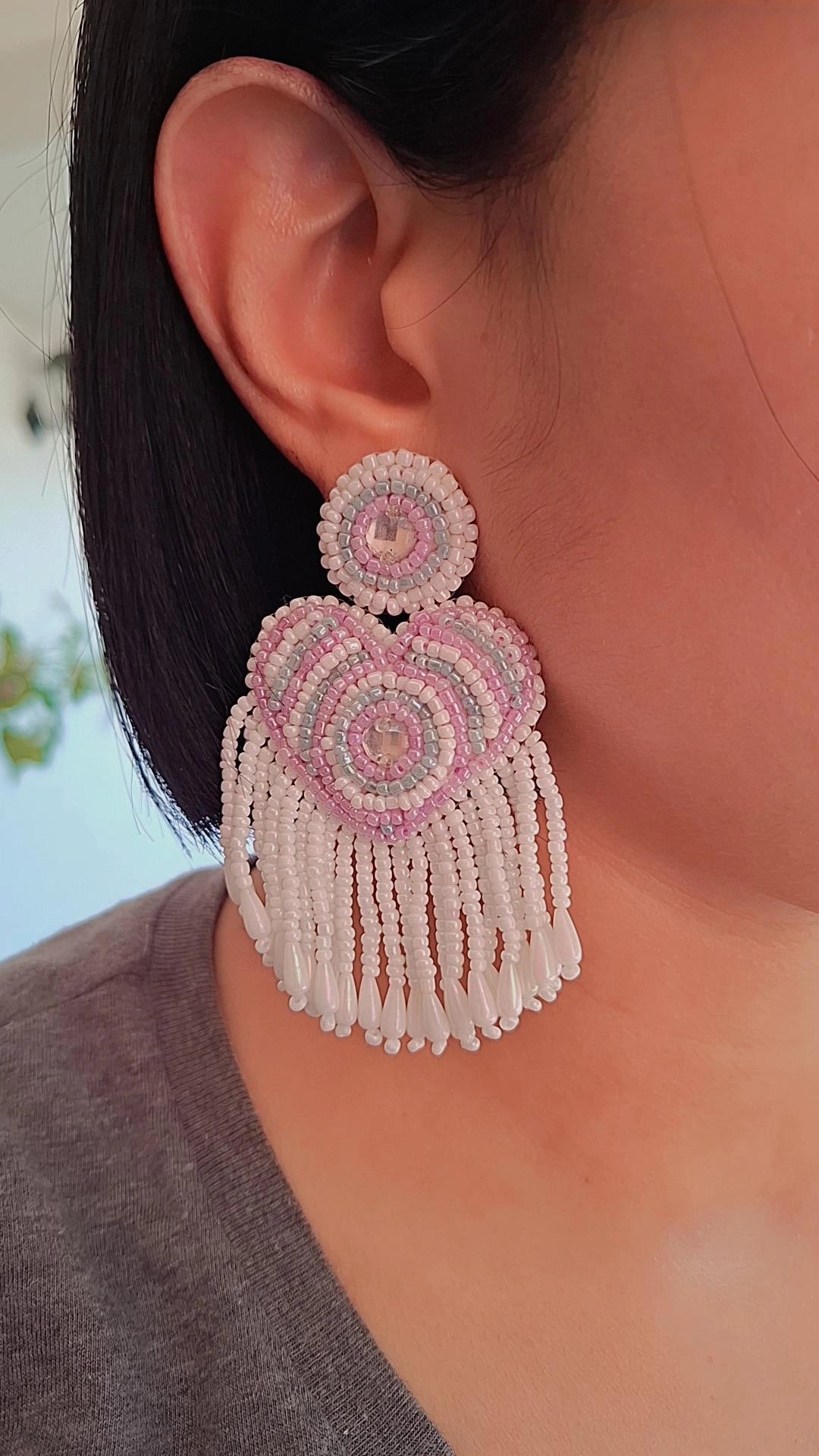 Boa Hearts Earrings
