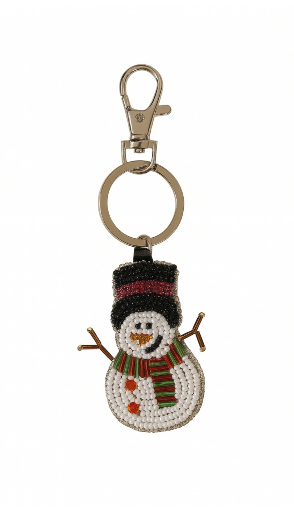 Colgante para bolso con forma de muñeco de nieve