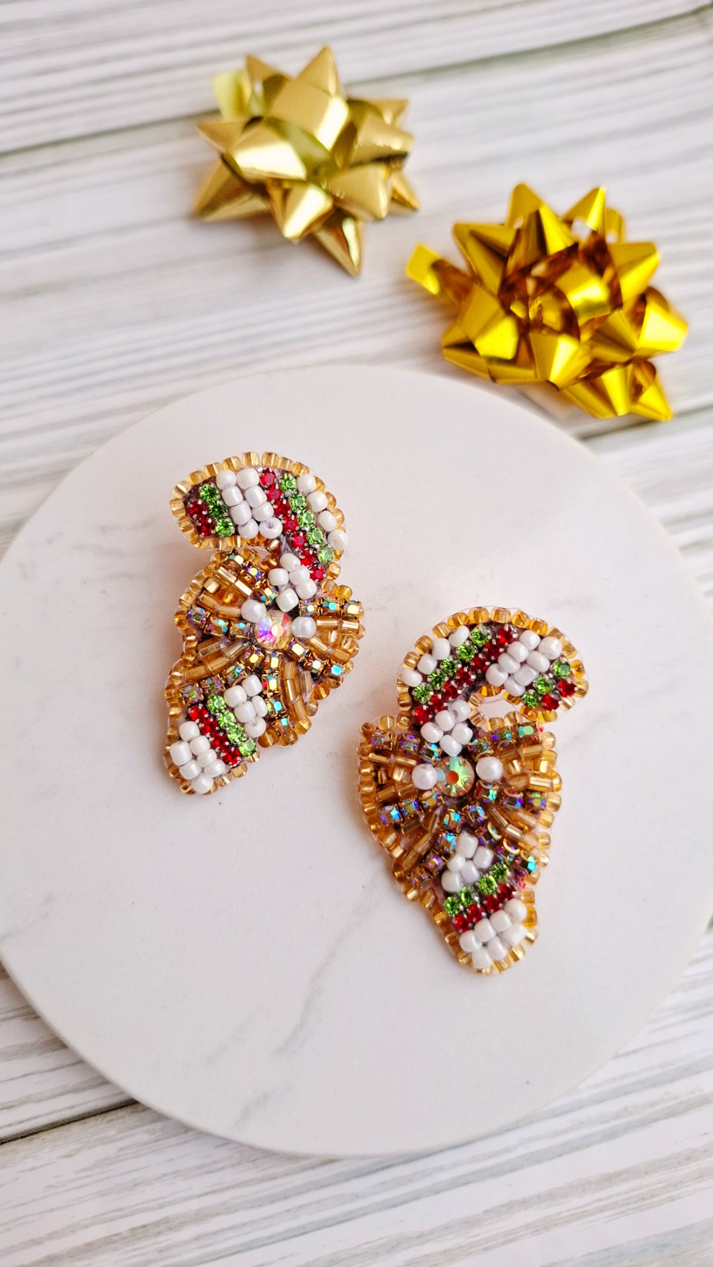 Pendientes Bastones de Navidad