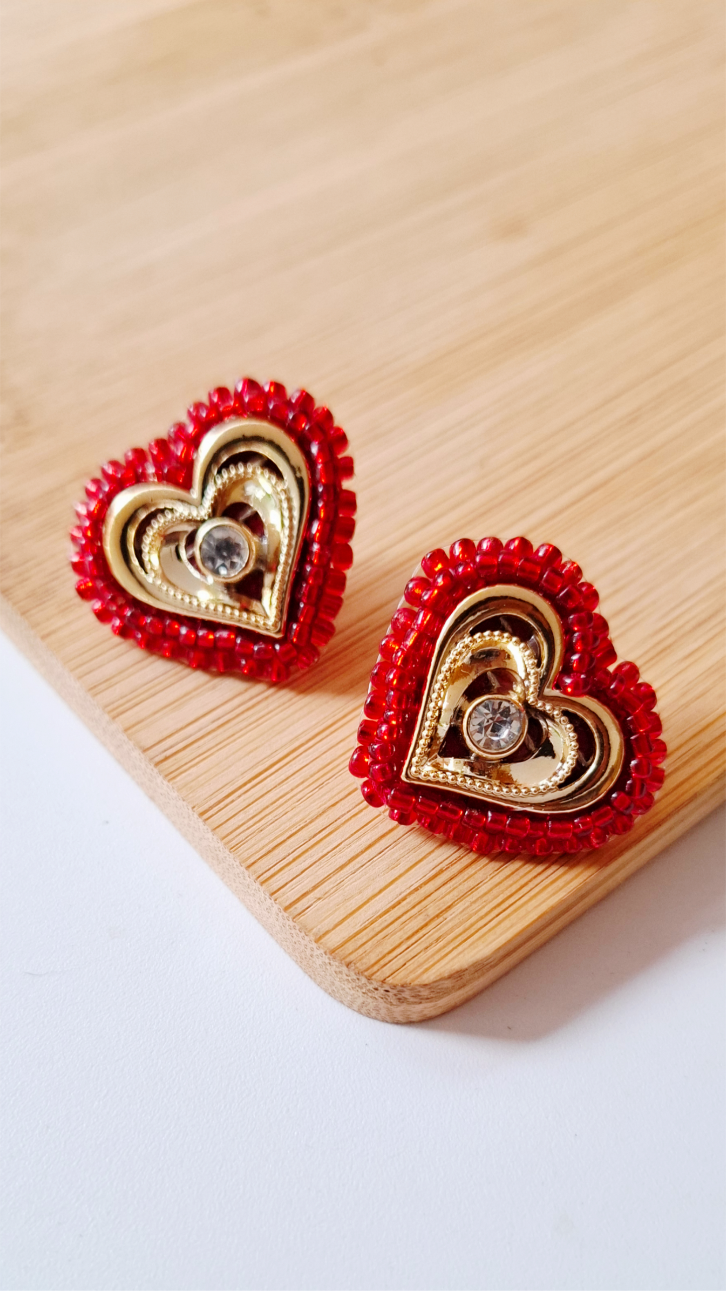 Pendientes de corazones Malia