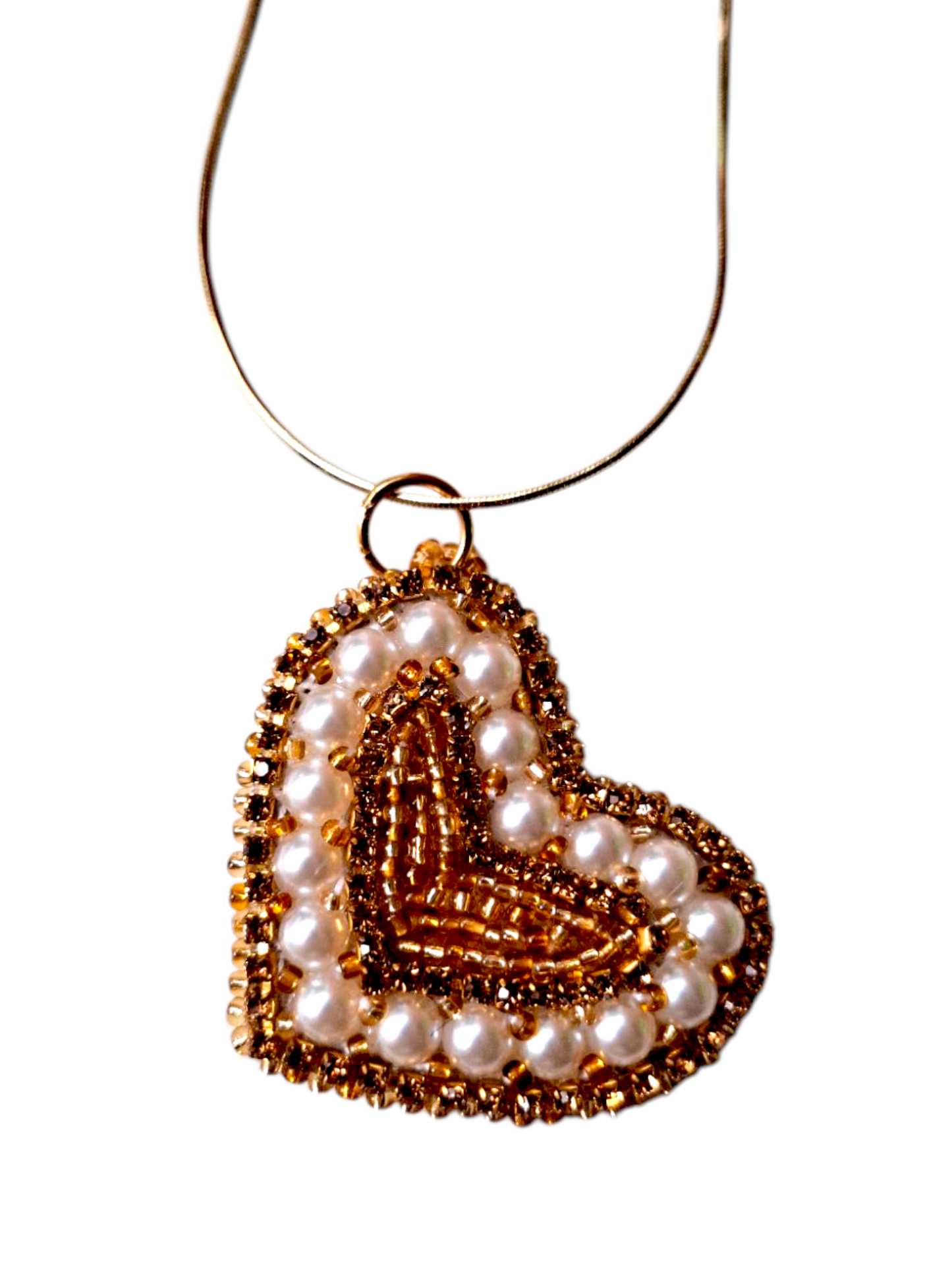 Collar con colgante de corazón de Angela