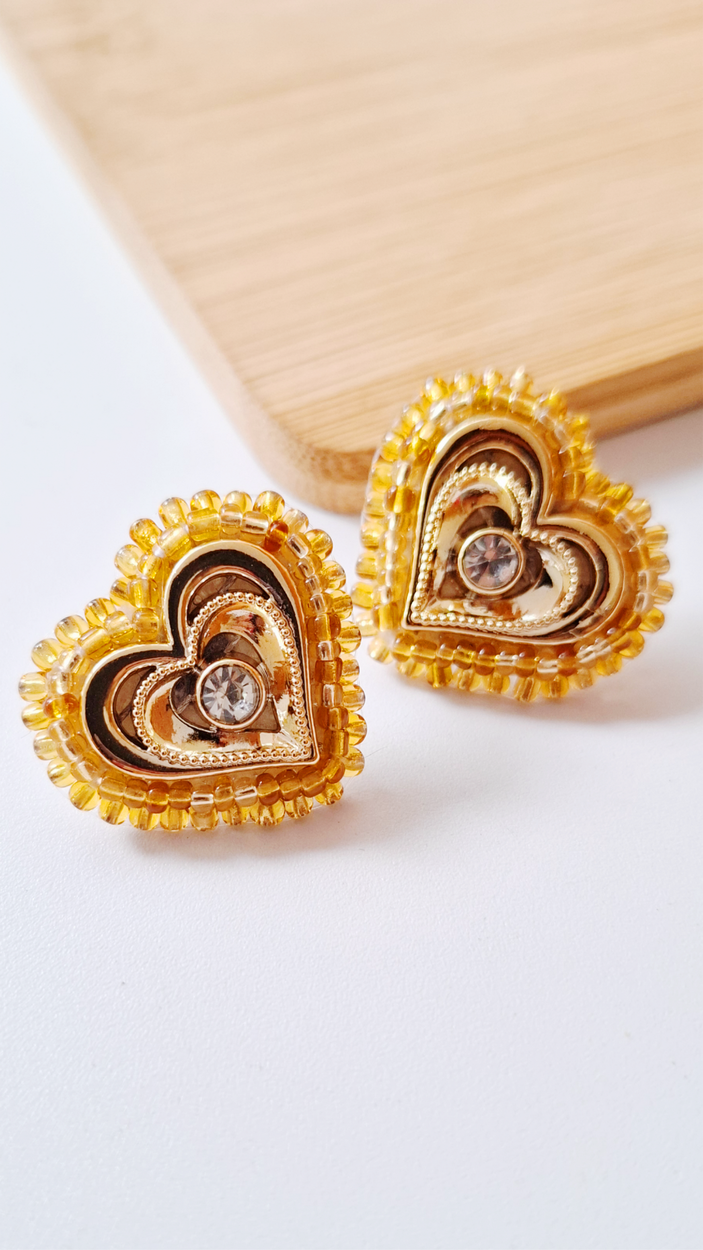 Pendientes de corazones Malia