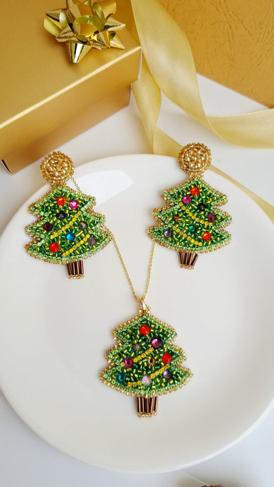 Conjunto de joyería para árbol de Navidad