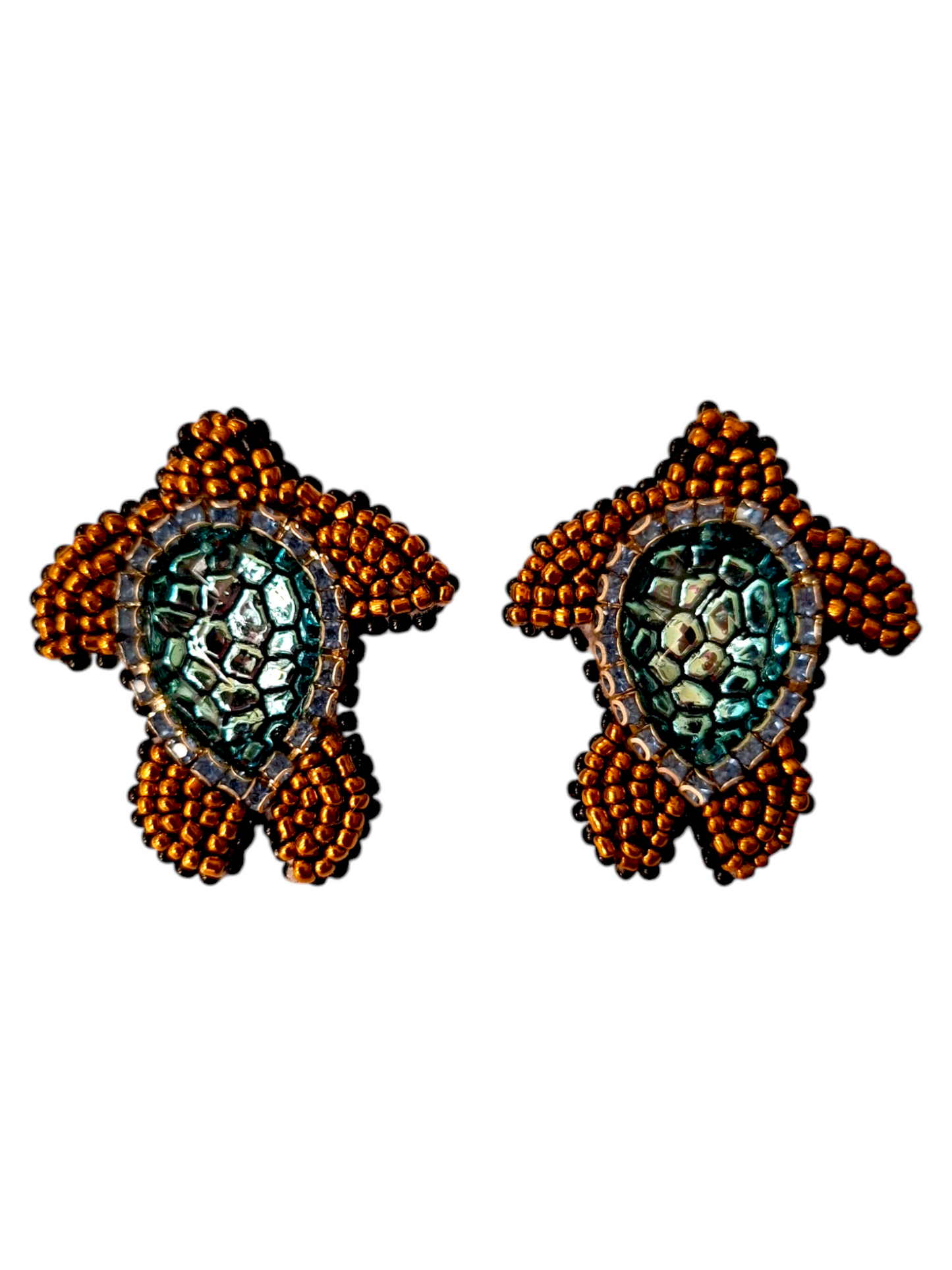 Pendientes de tortugas marinas
