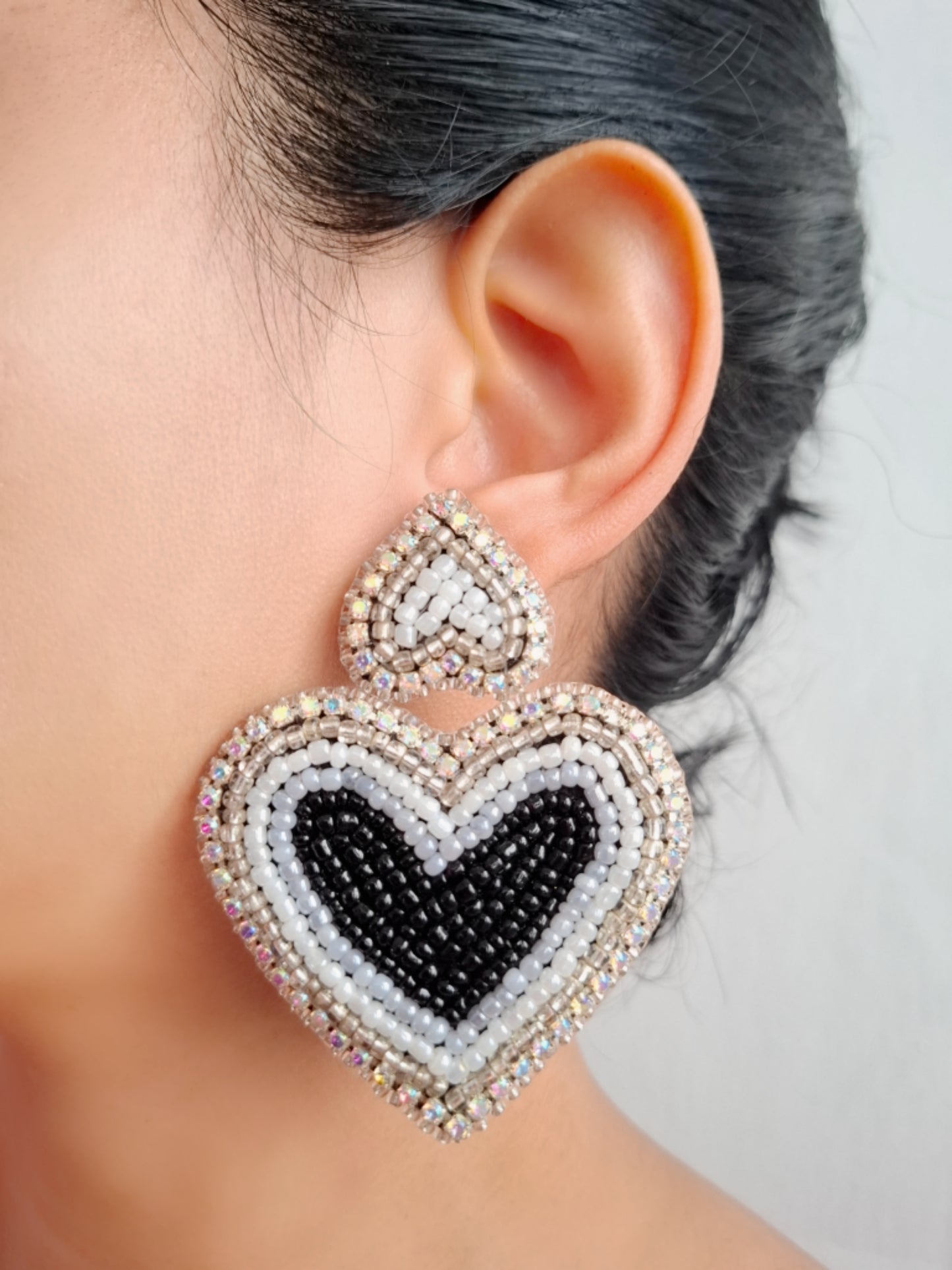 Watercolor Hearts Earrings