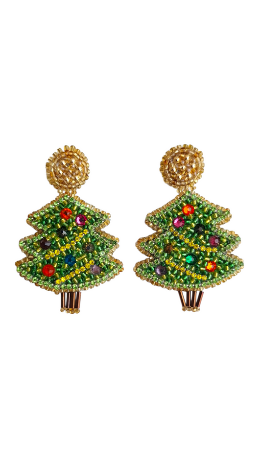 Pendientes de árbol de Navidad