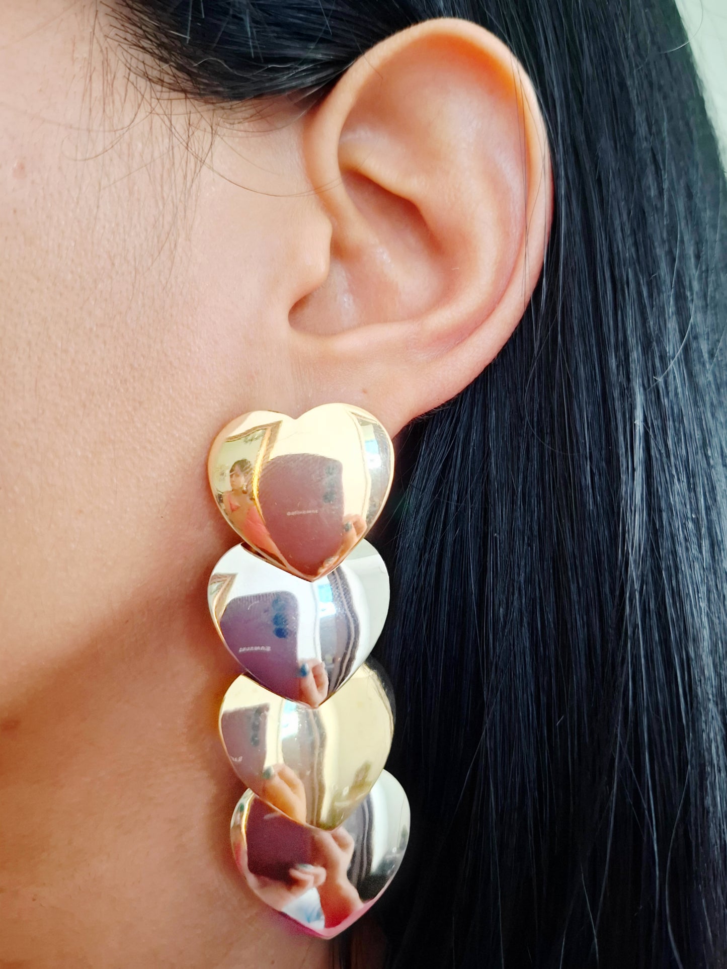 Pendientes de corazones Betsy
