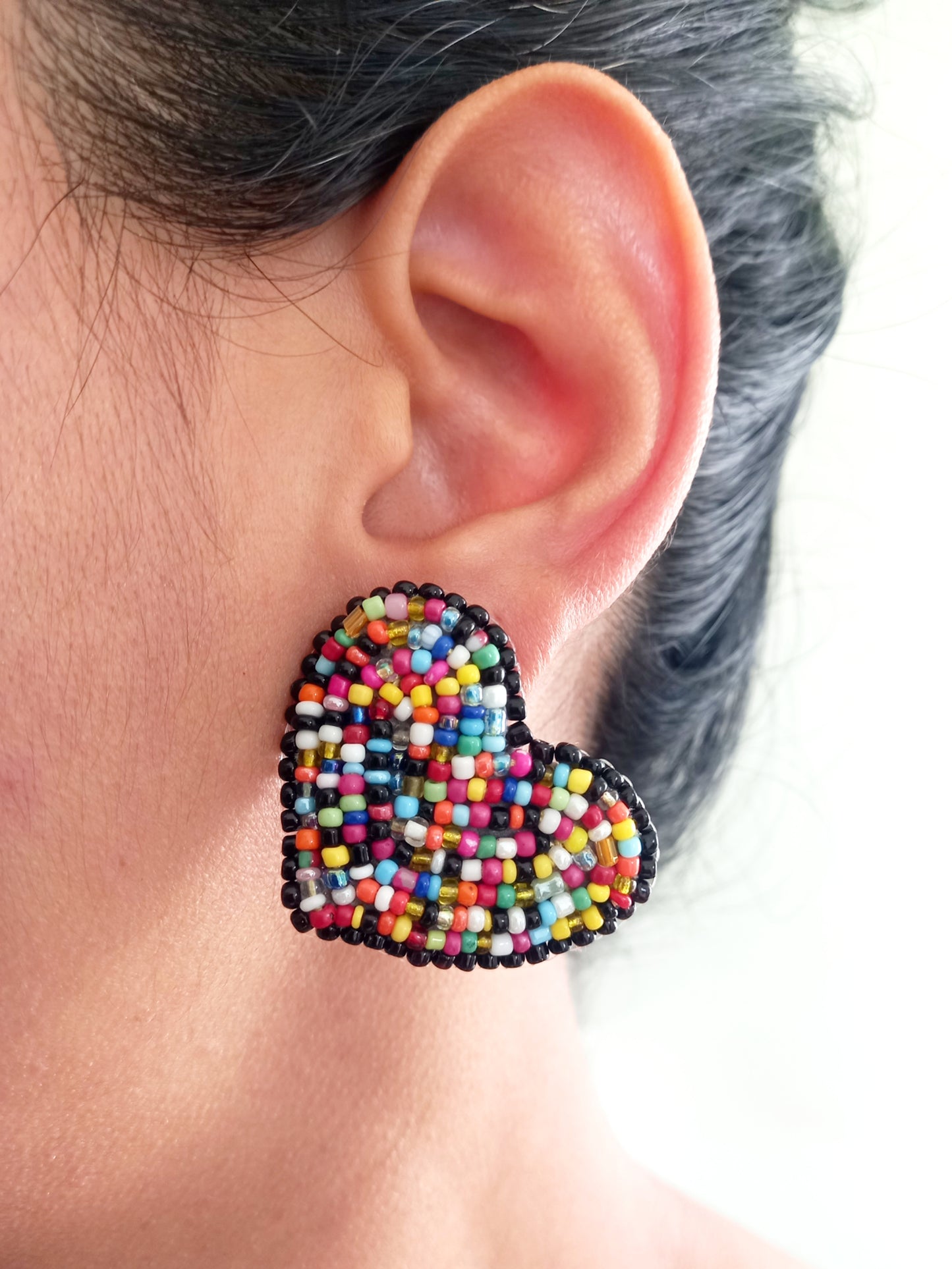 Pendientes Confeti Corazones Lola