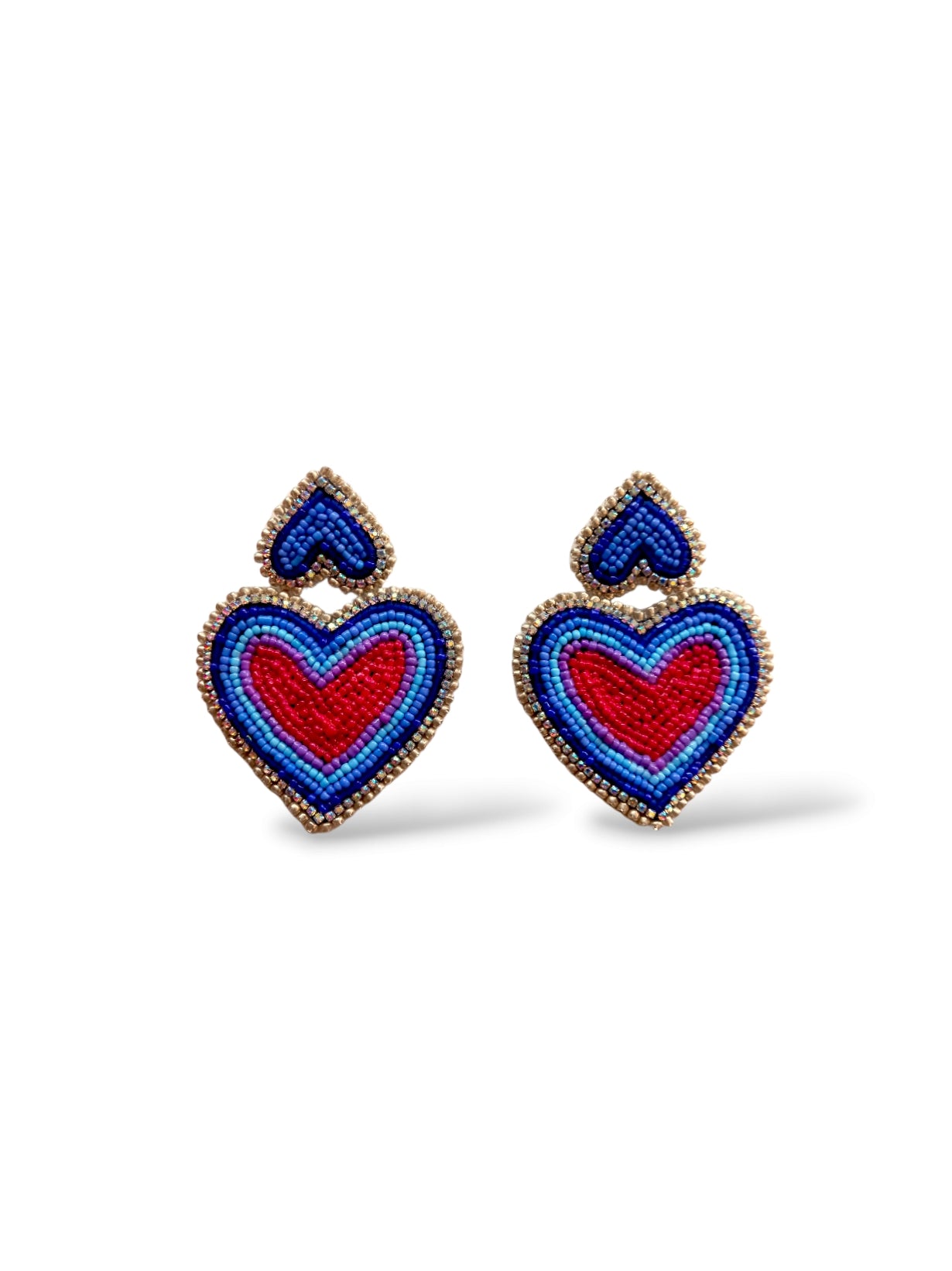 Watercolor Hearts Earrings