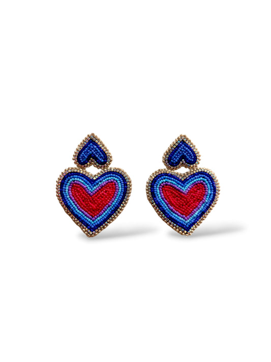 Pendientes Corazones de Acuarela