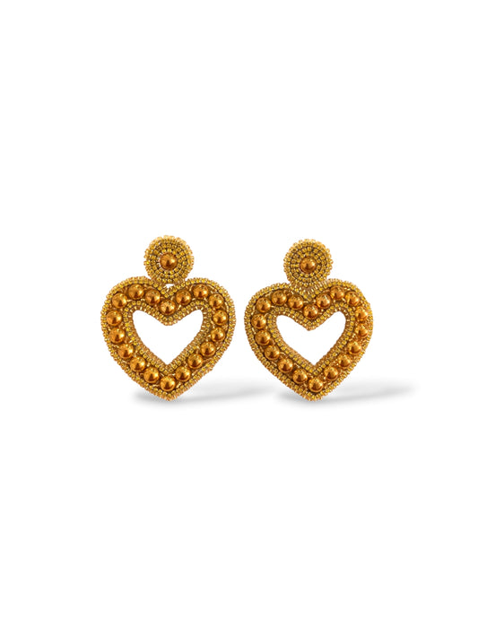 Golden Hearts Earrings