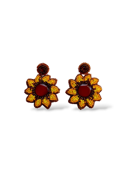 Pendientes Girasoles