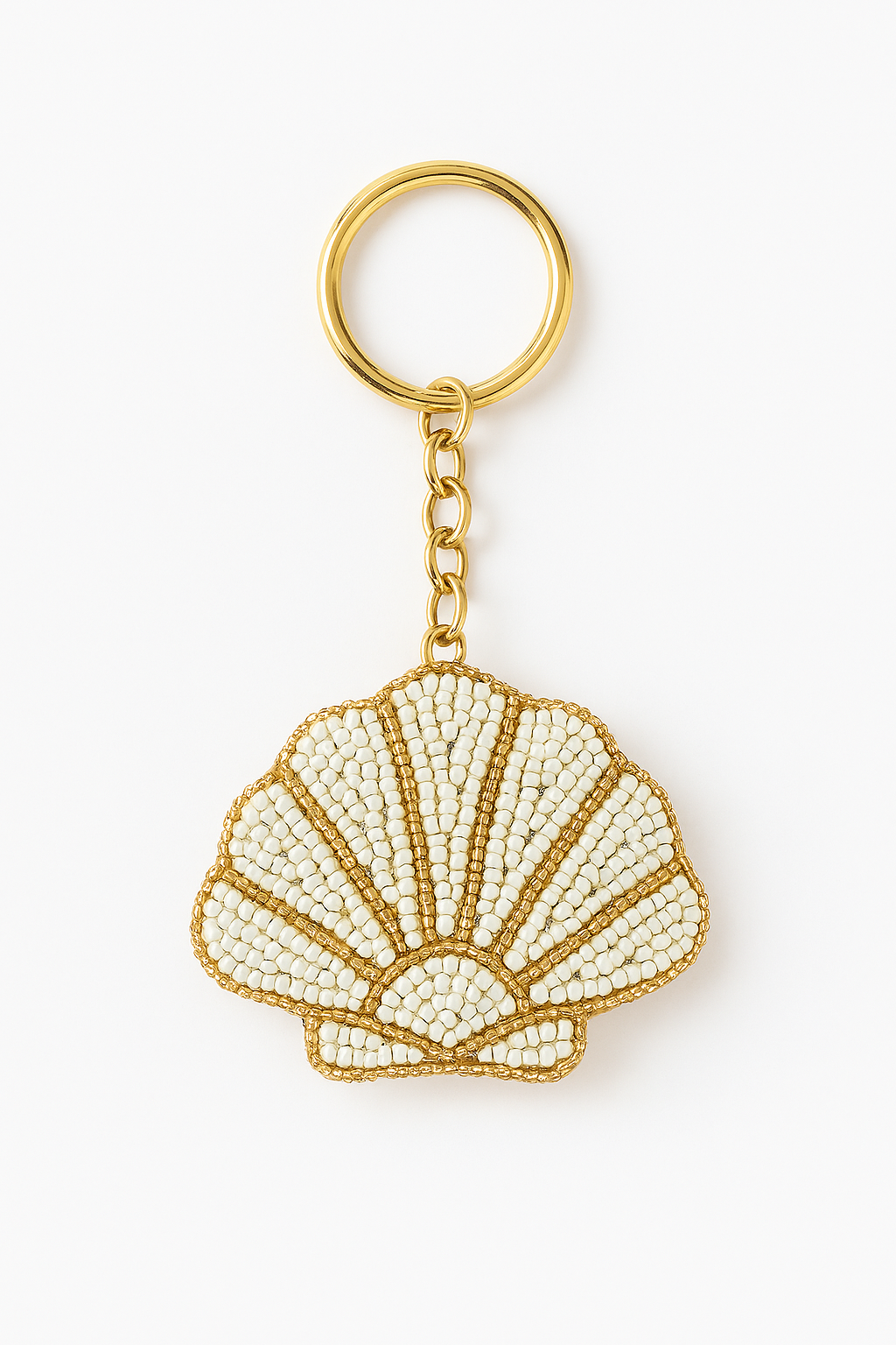 Charm para bolso con forma de concha marina