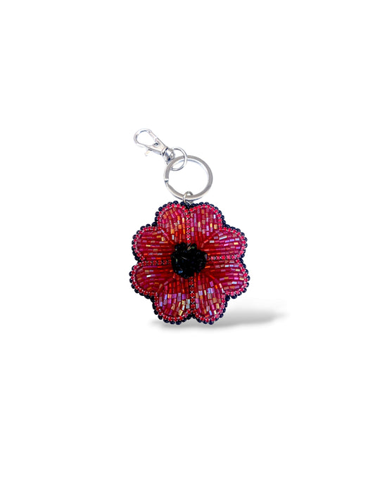 Anemone Flower Keychain