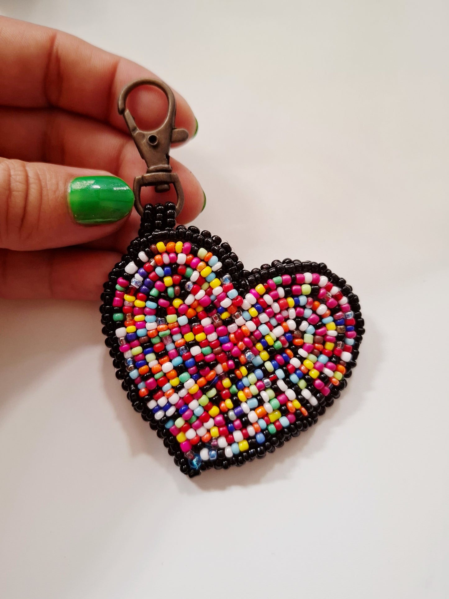 Confeti Heart Bag Charm